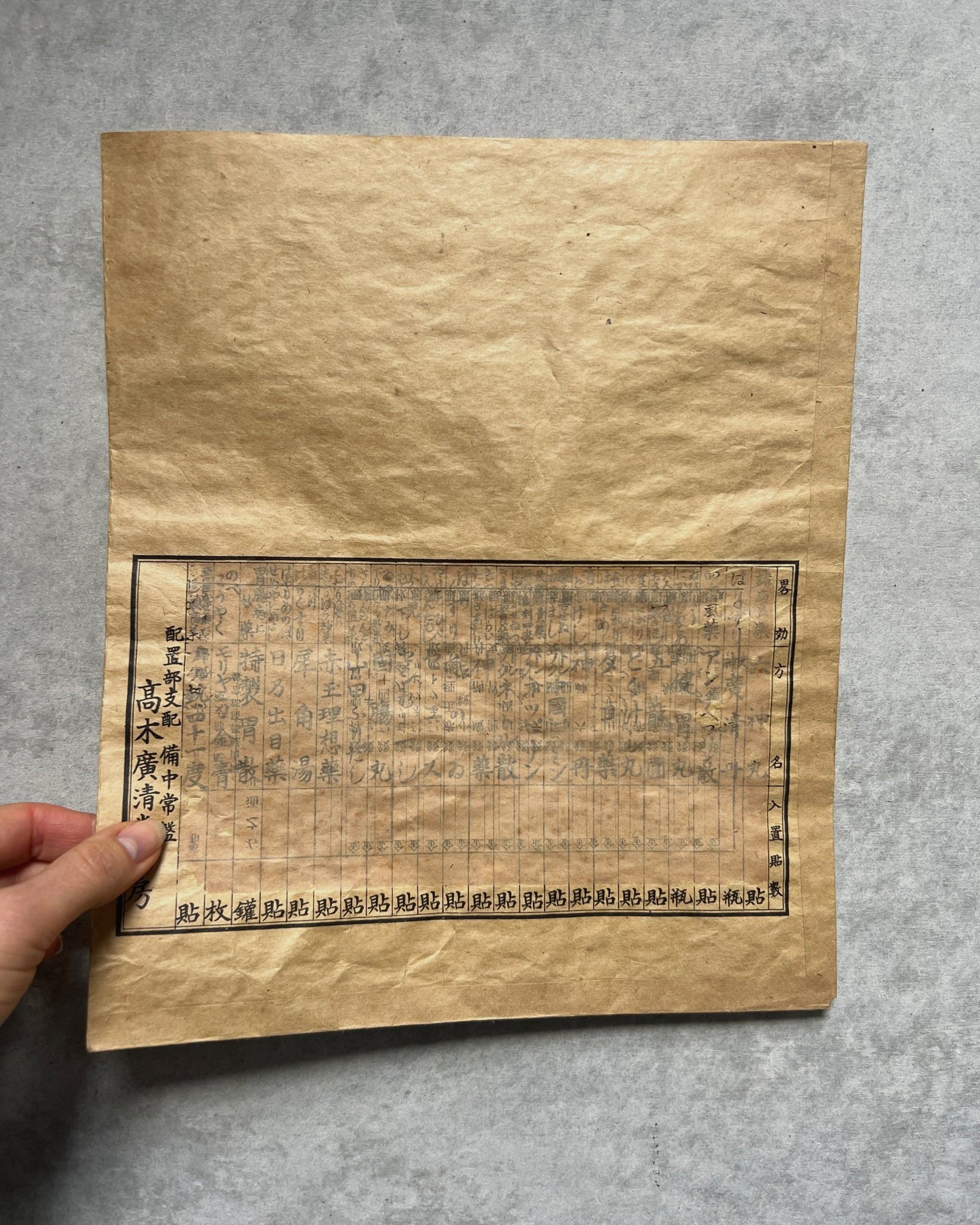 vintage japanese medicine bag