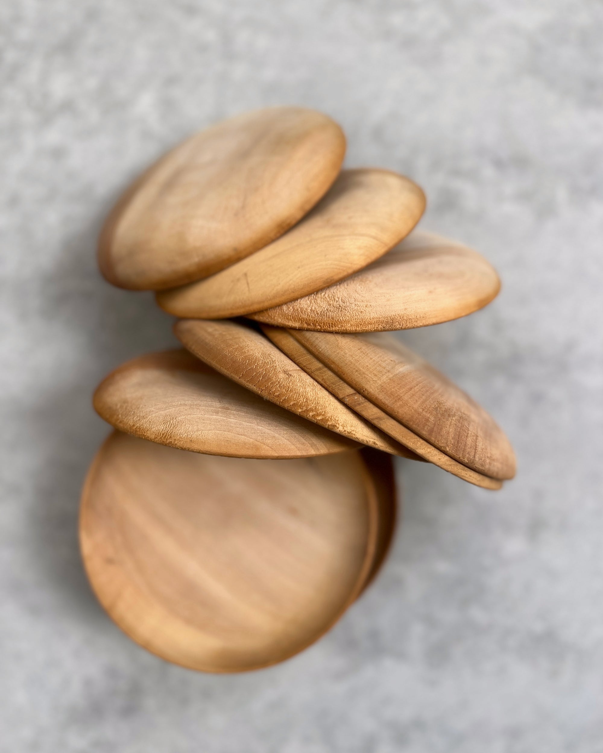 vintage japanese wooden plate