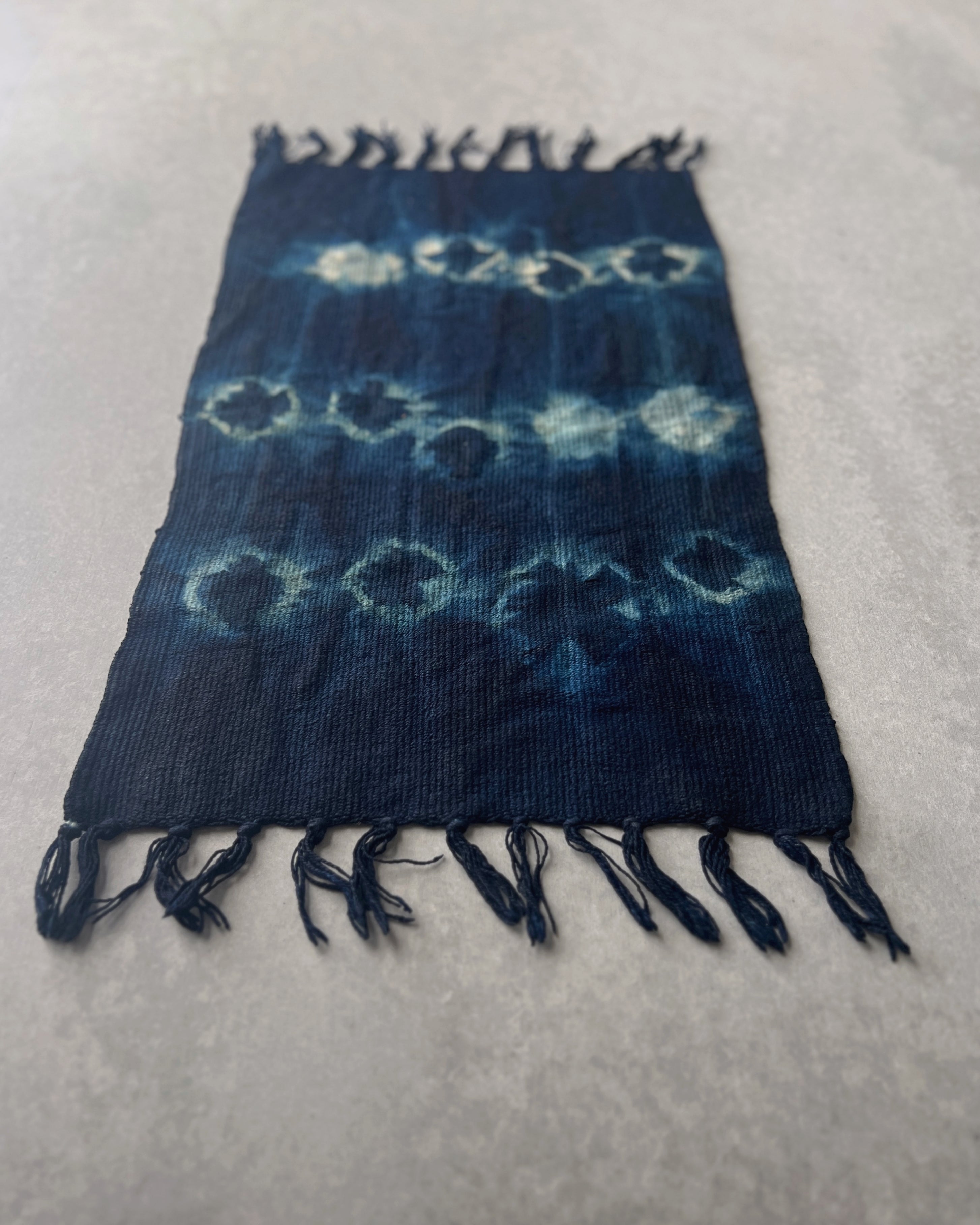 hand dyed indigo cloth