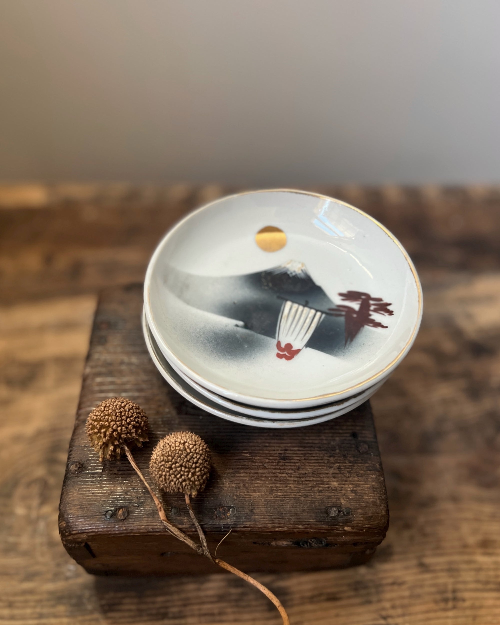 vintage japanese ceramic plate