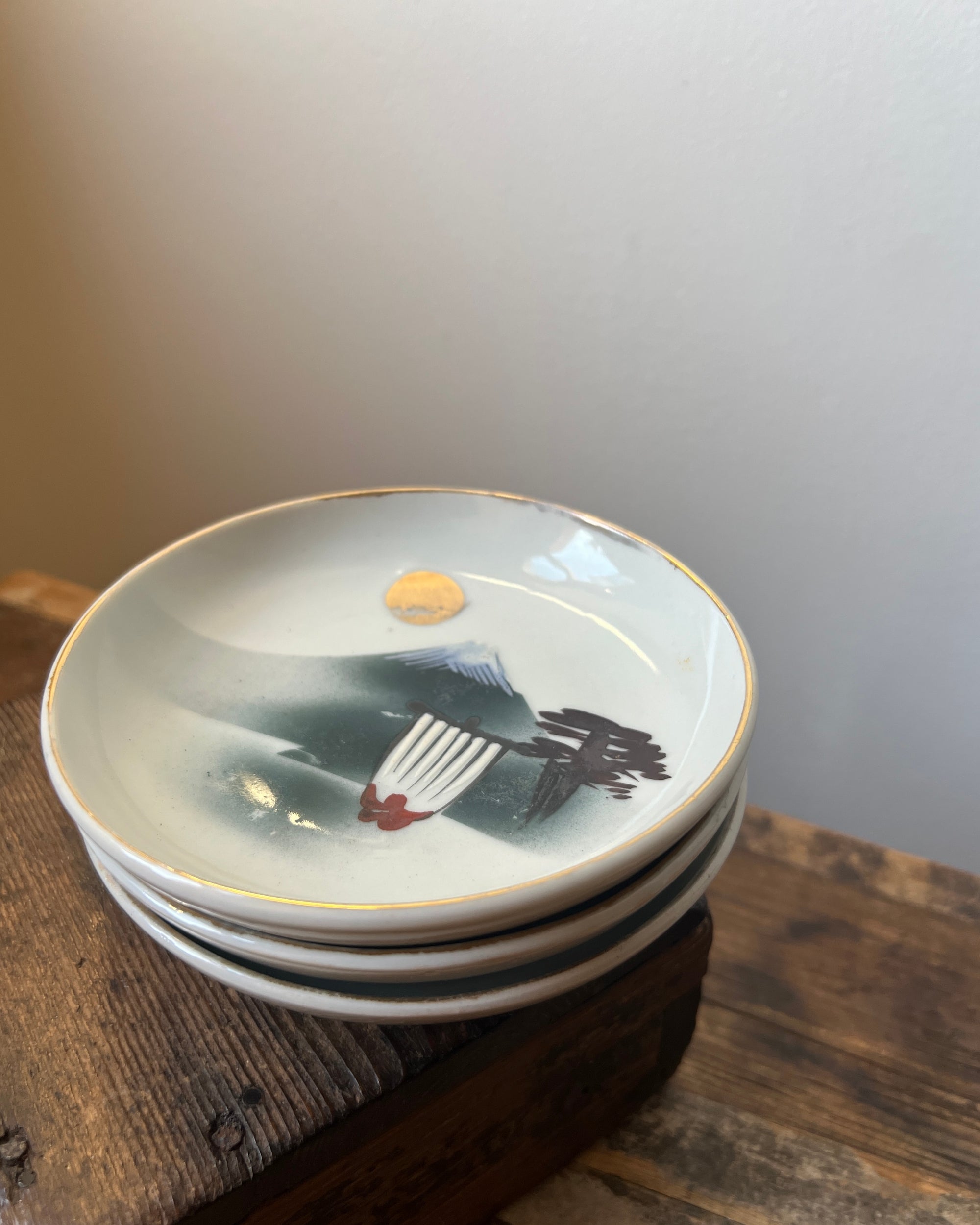 vintage japanese ceramic plate