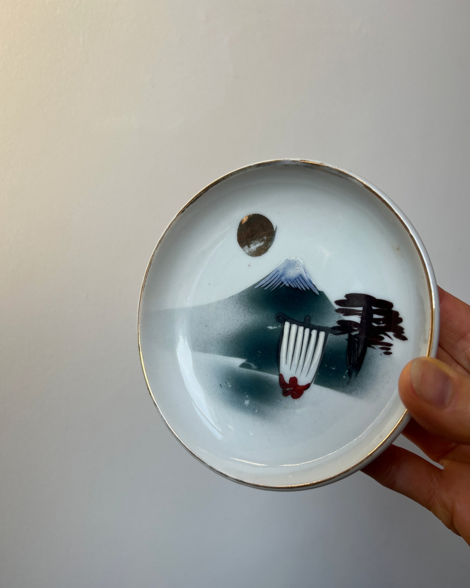 vintage japanese ceramic plate