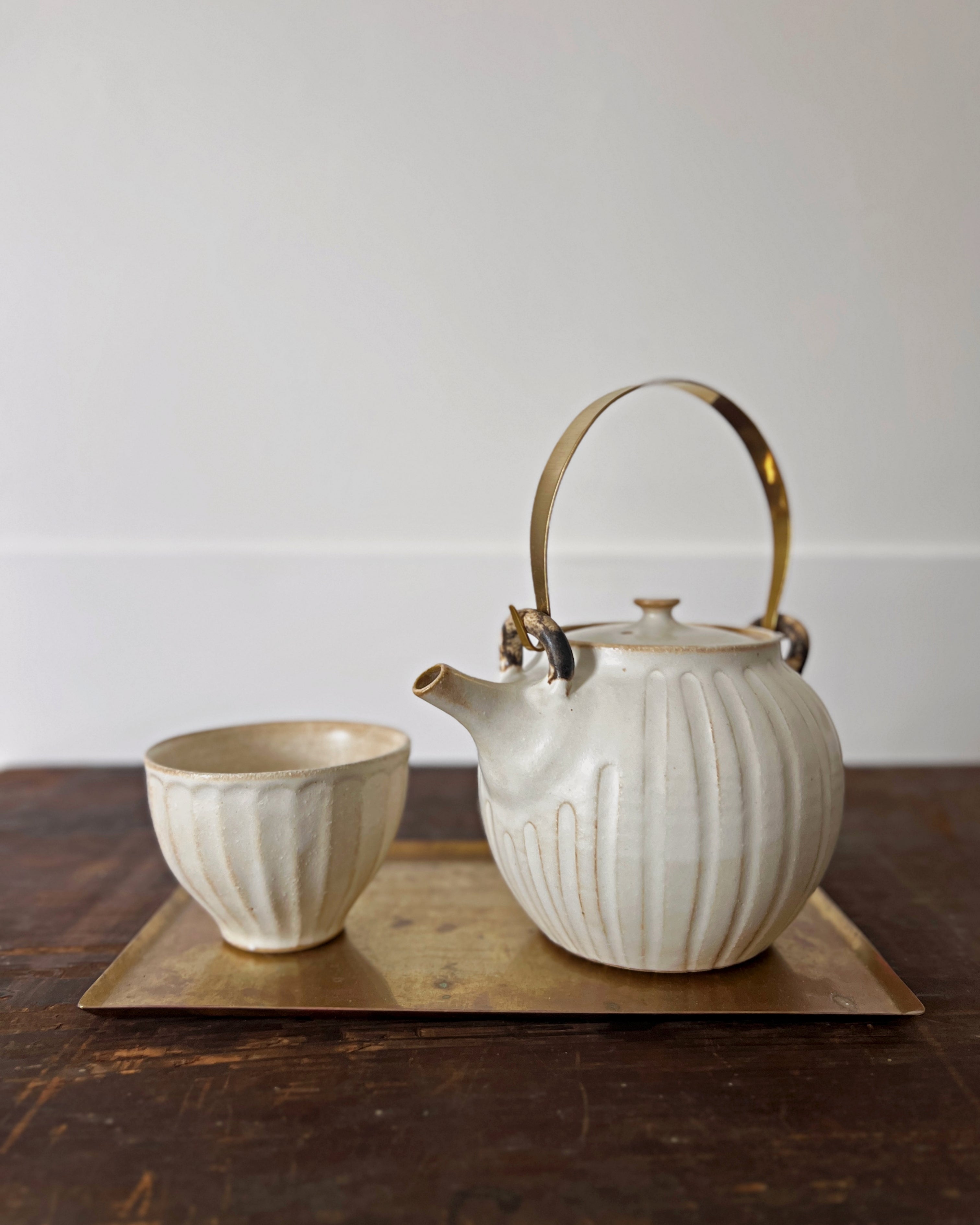 wakasama : ceramic teapot & cup