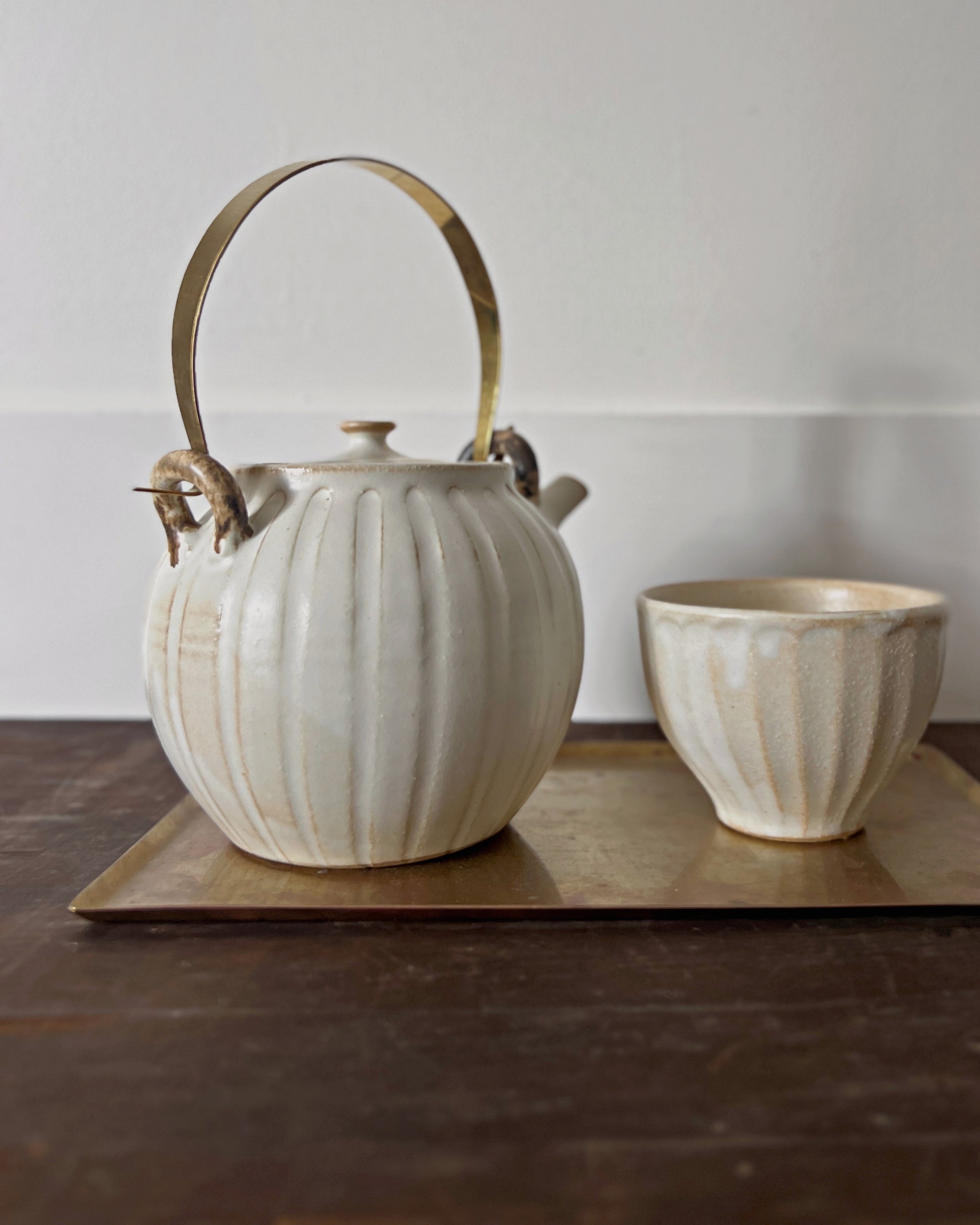 wakasama : ceramic teapot & cup