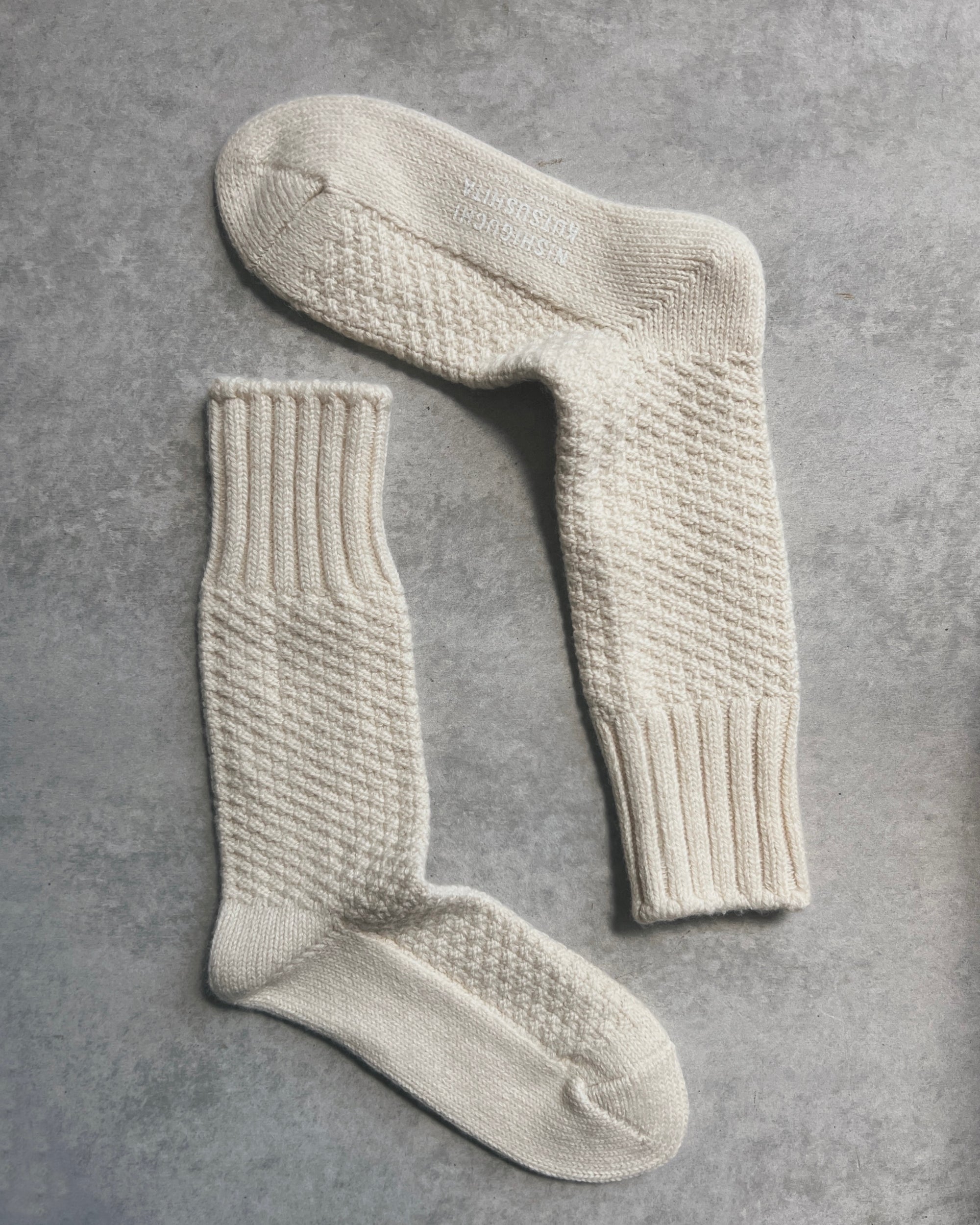 nishiguchi kutsushita : wool cotton boot socks