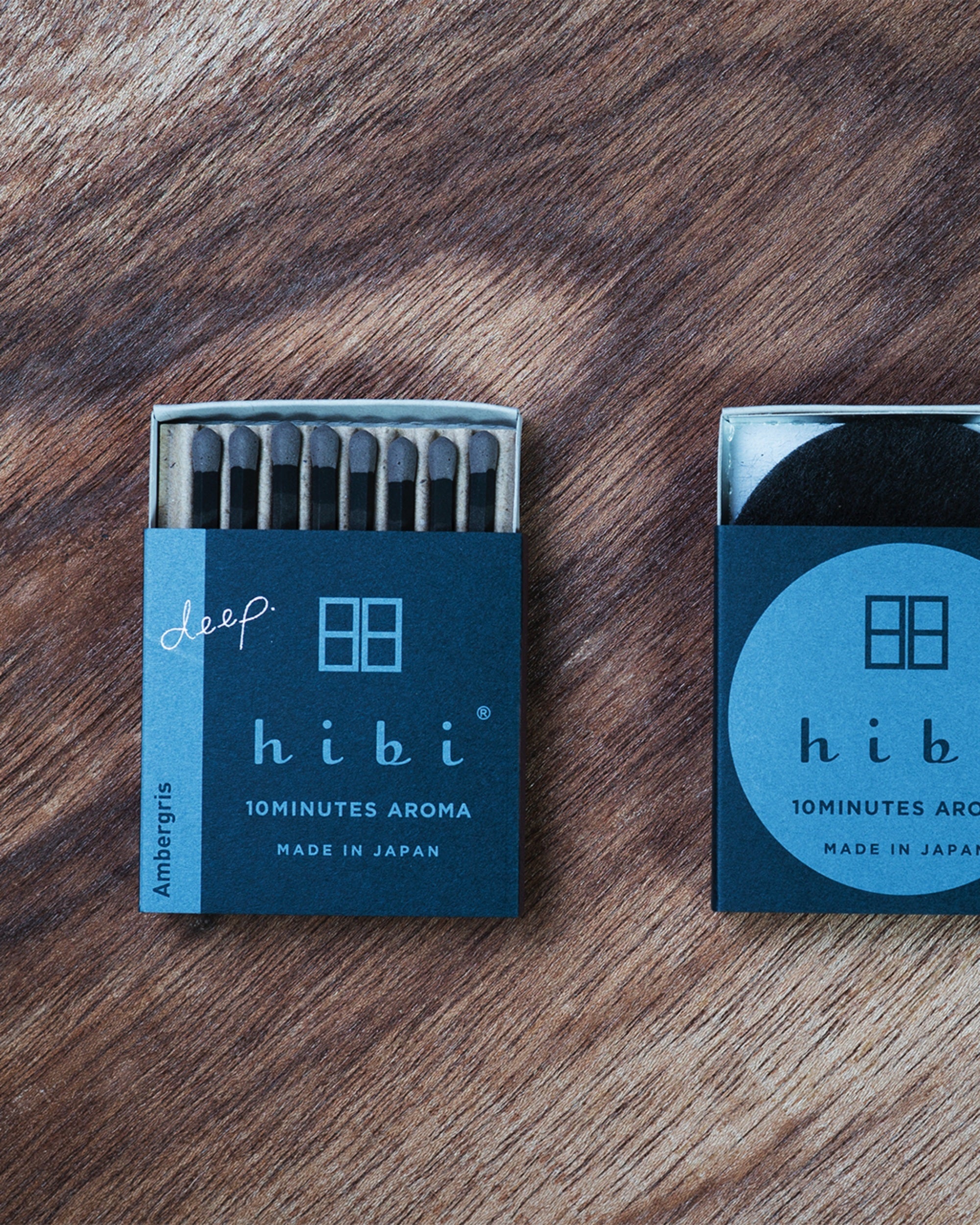 hibi 10 minute incense small <em>deep</em> scents : ambergris