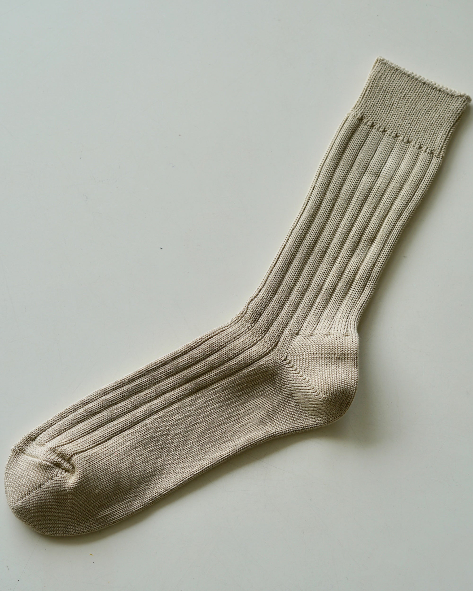 nishiguchi kutsushita : praha egyptian cotton ribbed socks