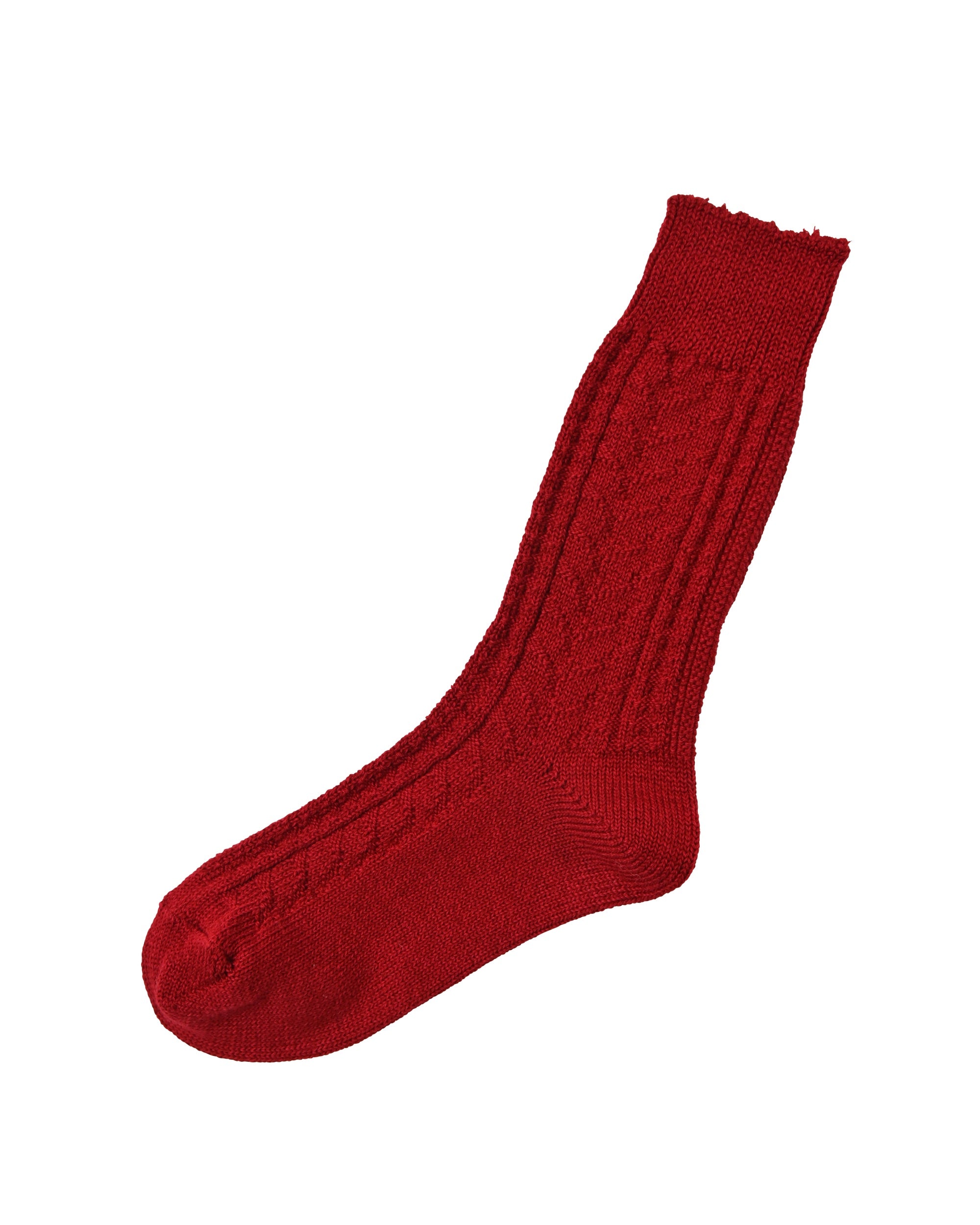 memeri : wool cotton cable socks
