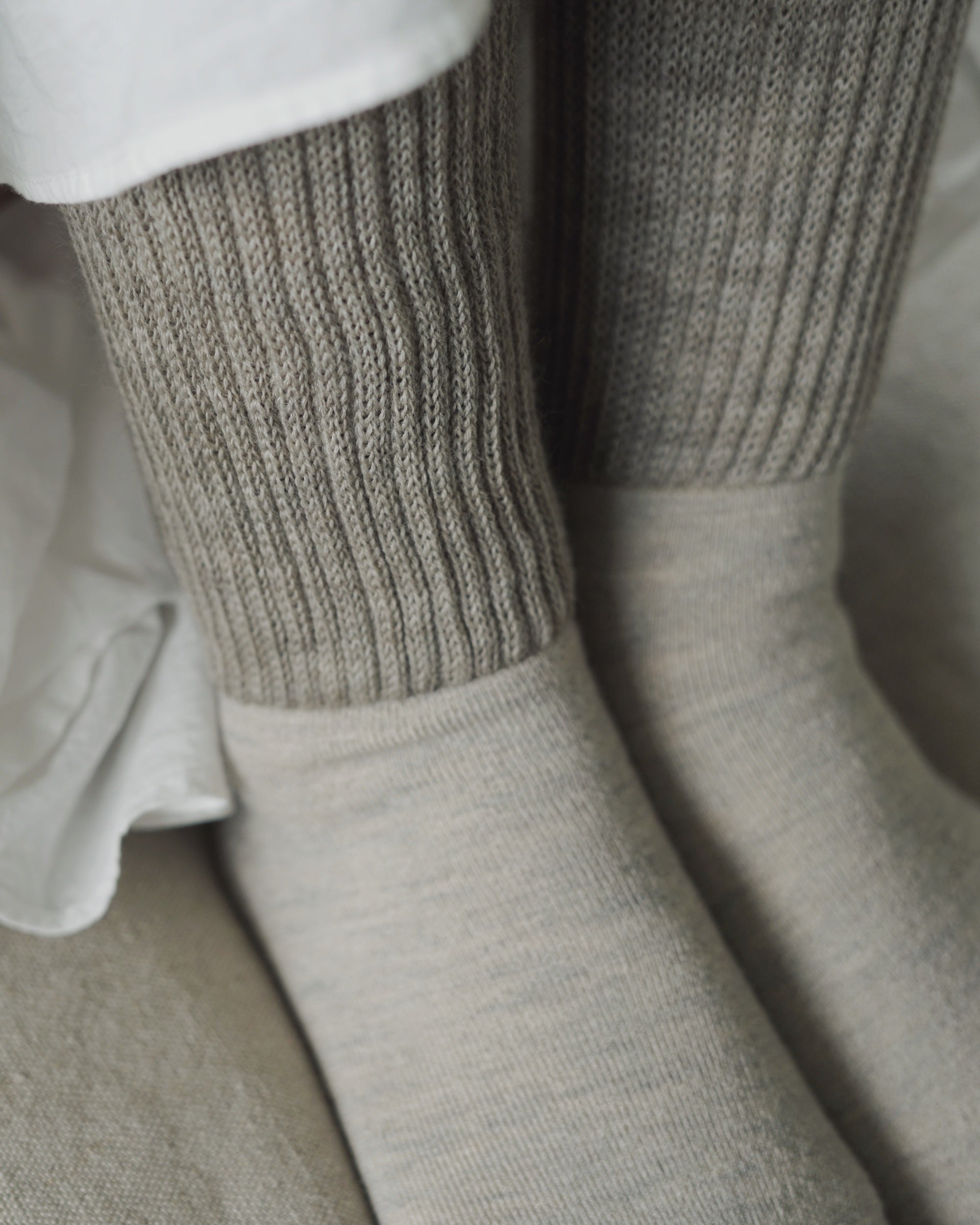 memeri : wool pile leg warmer socks