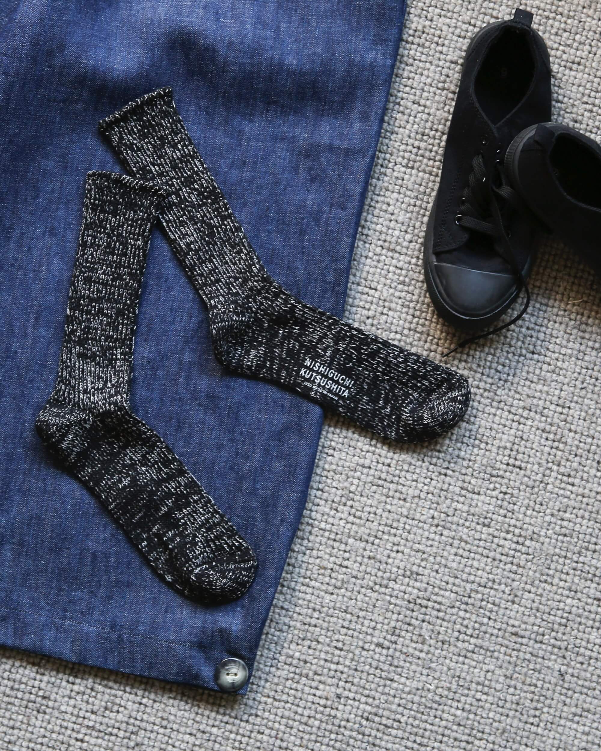 nishiguchi kutsushita : boston hemp cotton socks