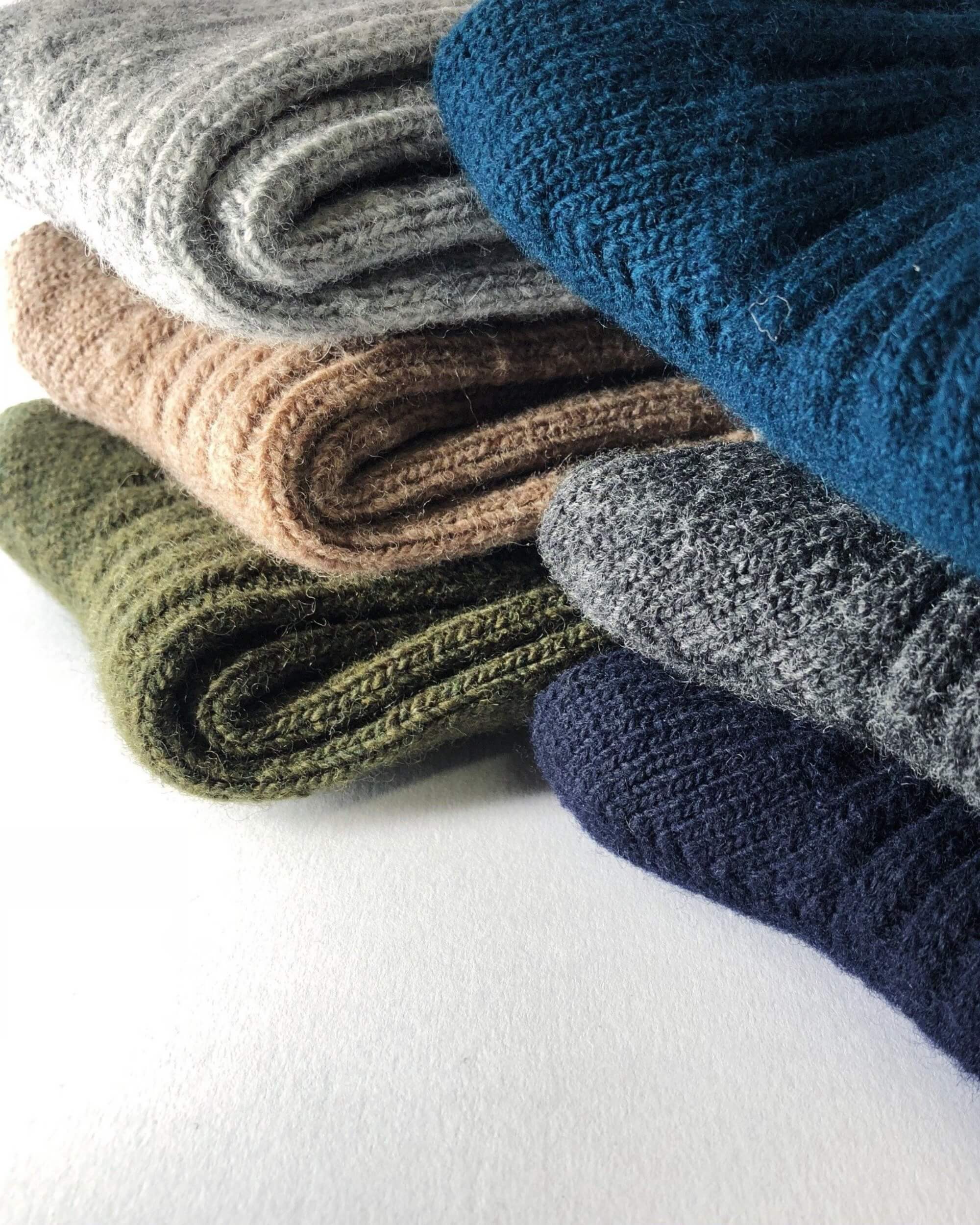 nishiguchi kutsushita : praha wool ribbed socks
