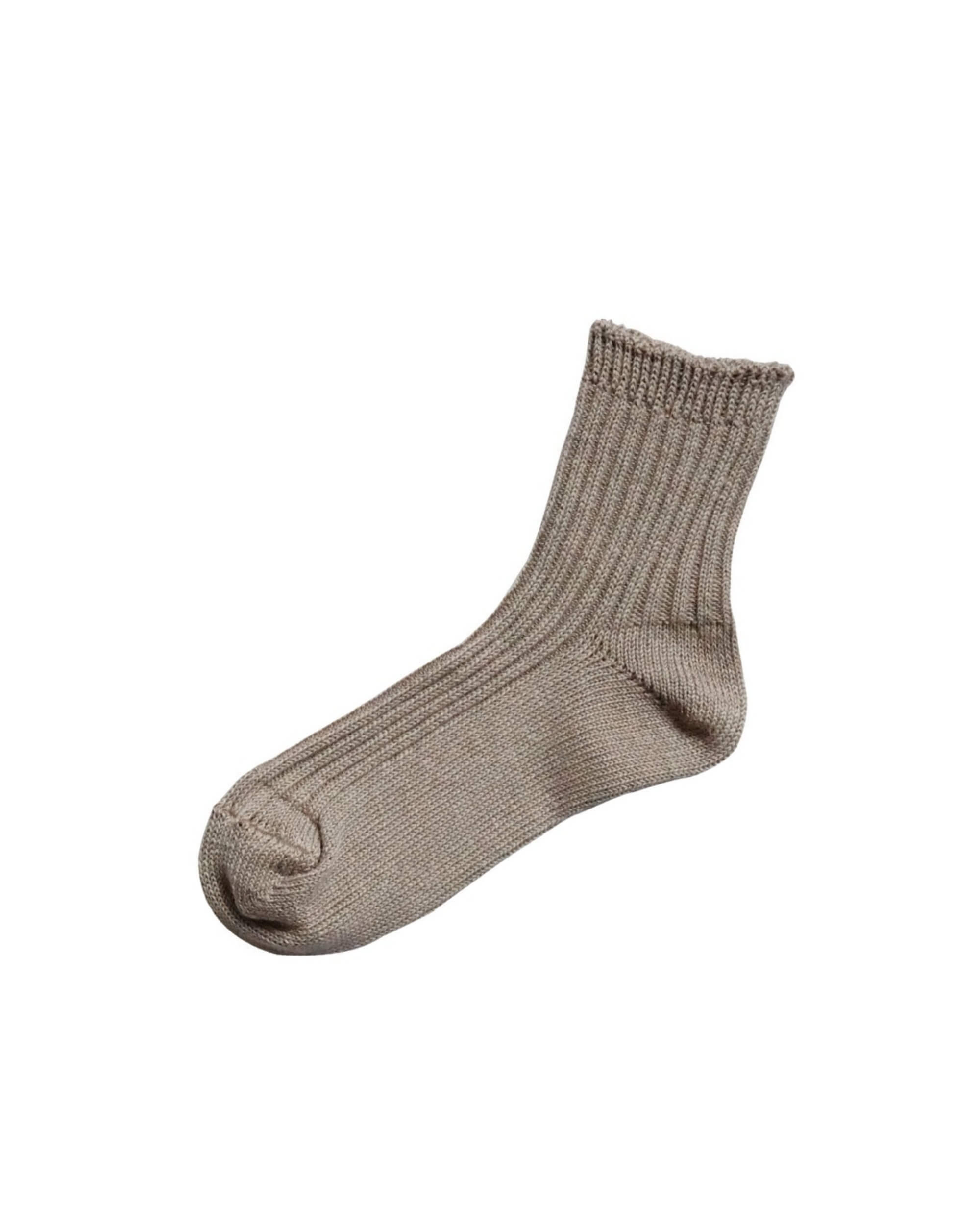 nishiguchi kutsushita : praha linen ribbed socks