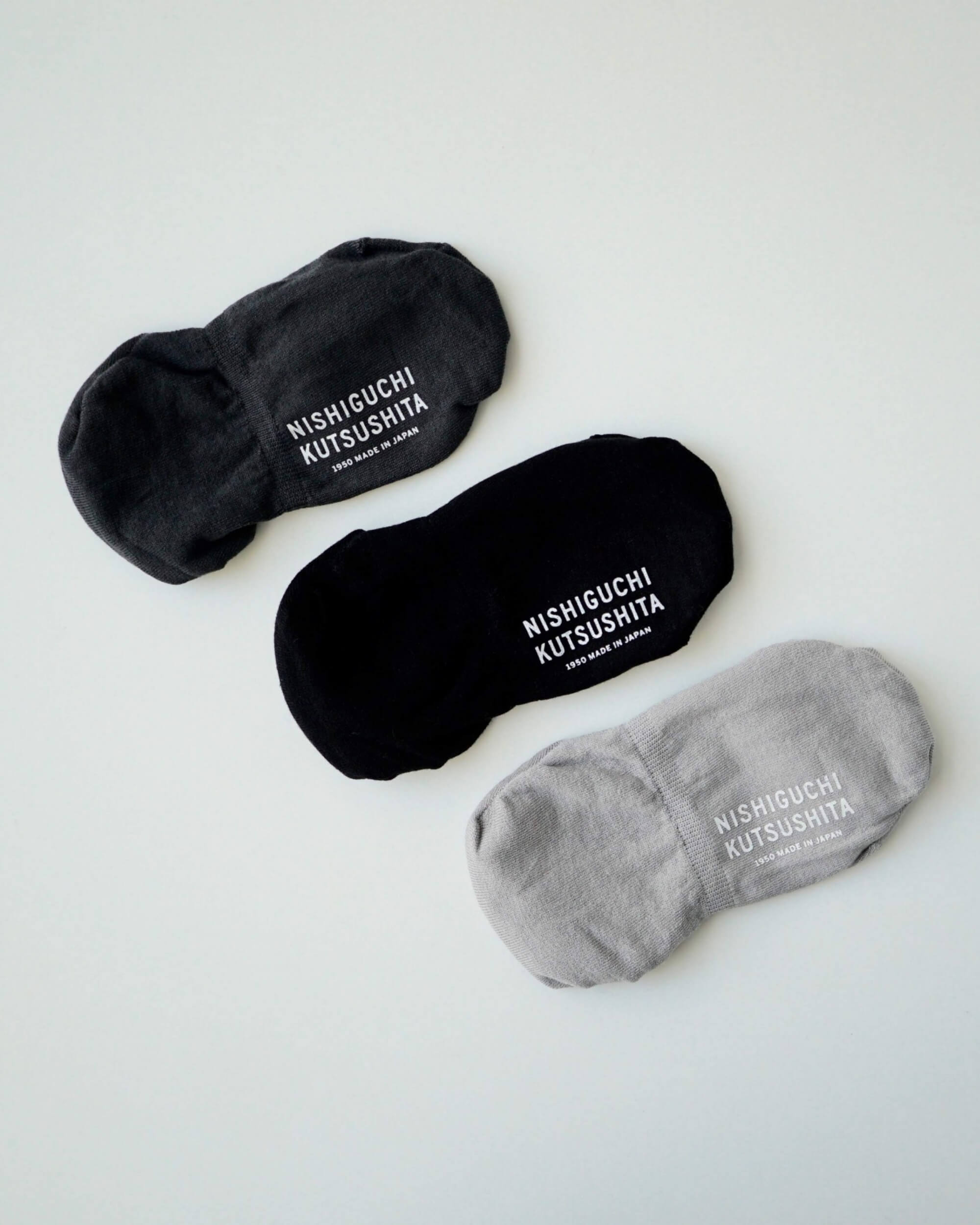 nishiguchi kutsushita : praha high-twist cotton no show liners