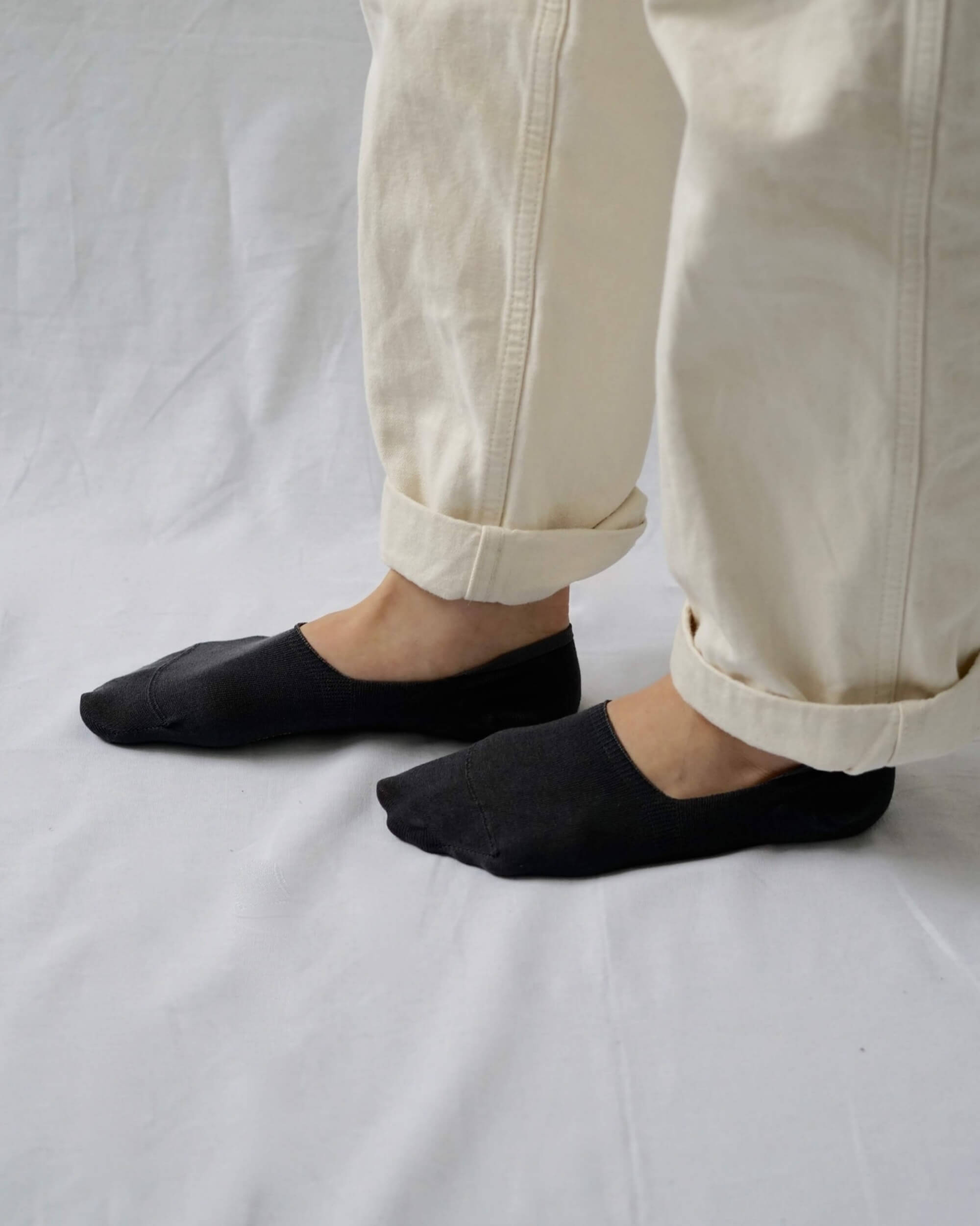nishiguchi kutsushita : praha high-twist cotton no show liners