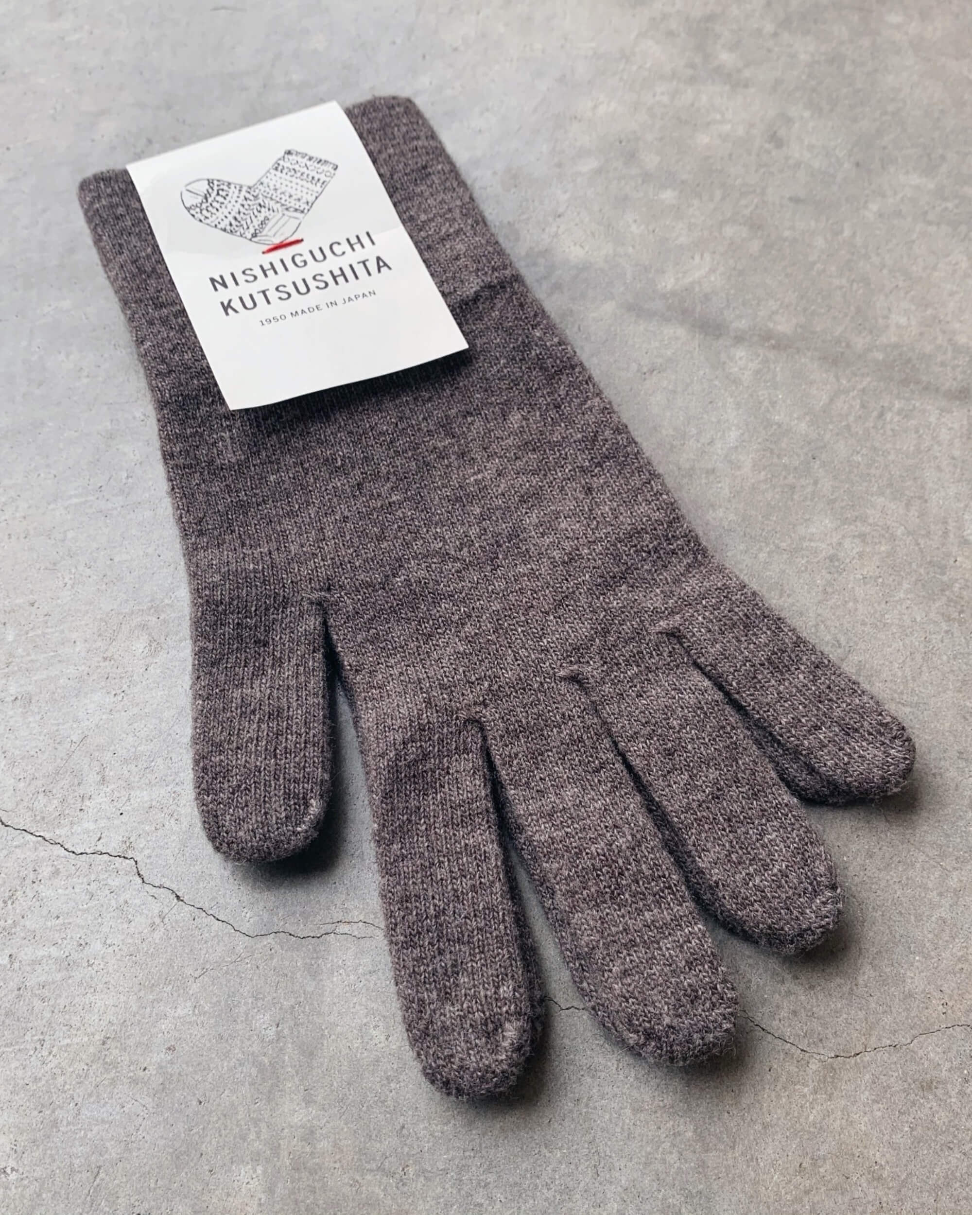 nishiguchi kutsushita : merino wool gloves