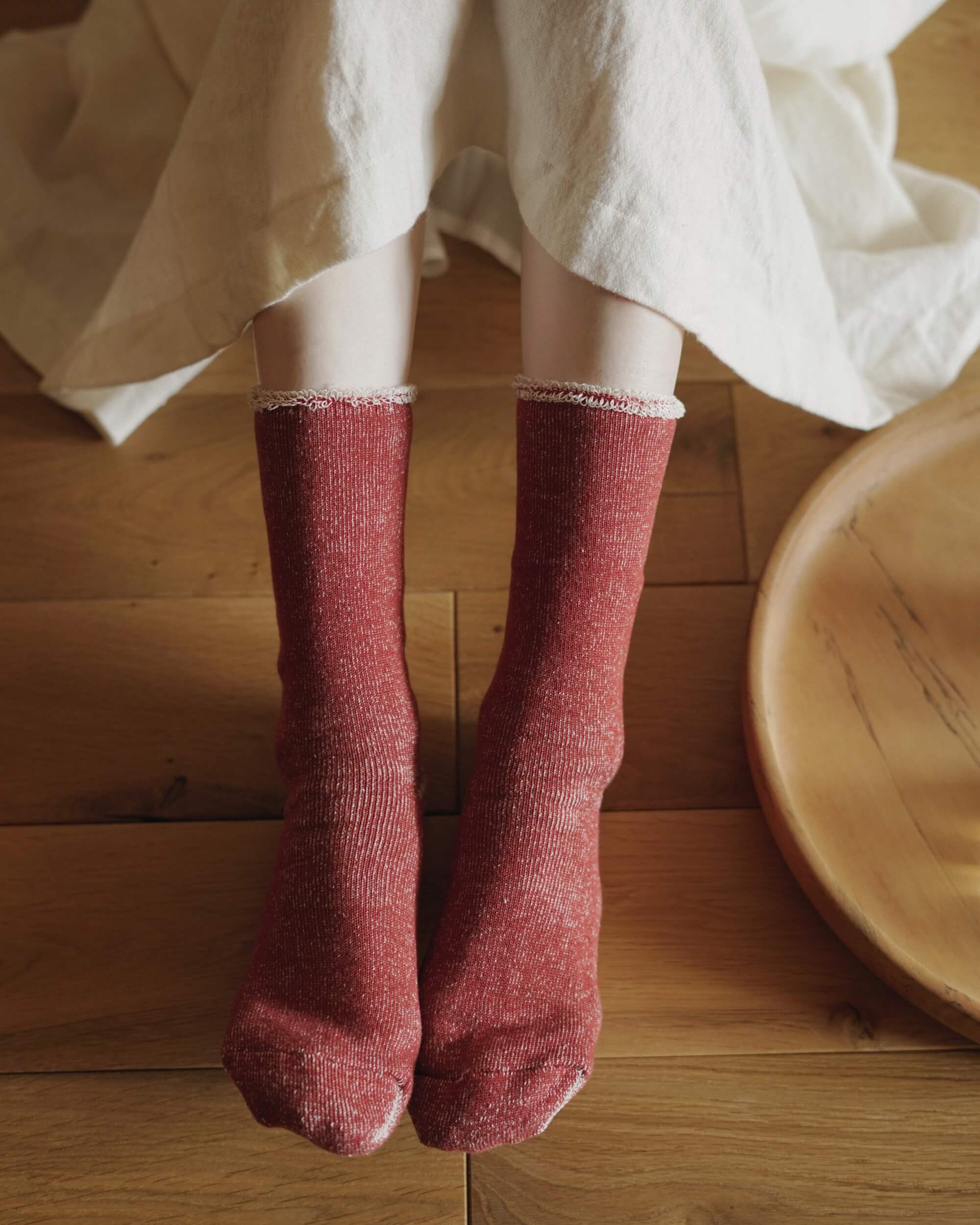 nishiguchi kutsushita : praha silk cotton lounge socks