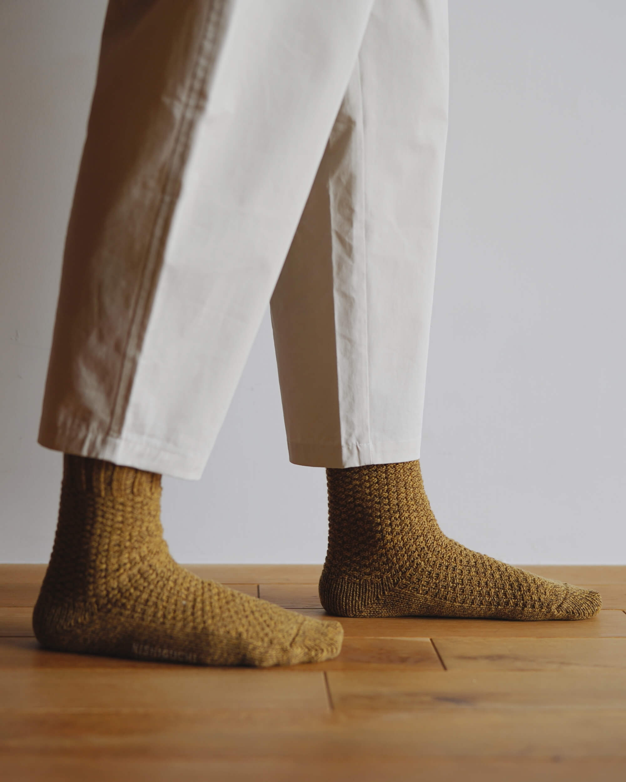 nishiguchi kutsushita : wool cotton boot socks