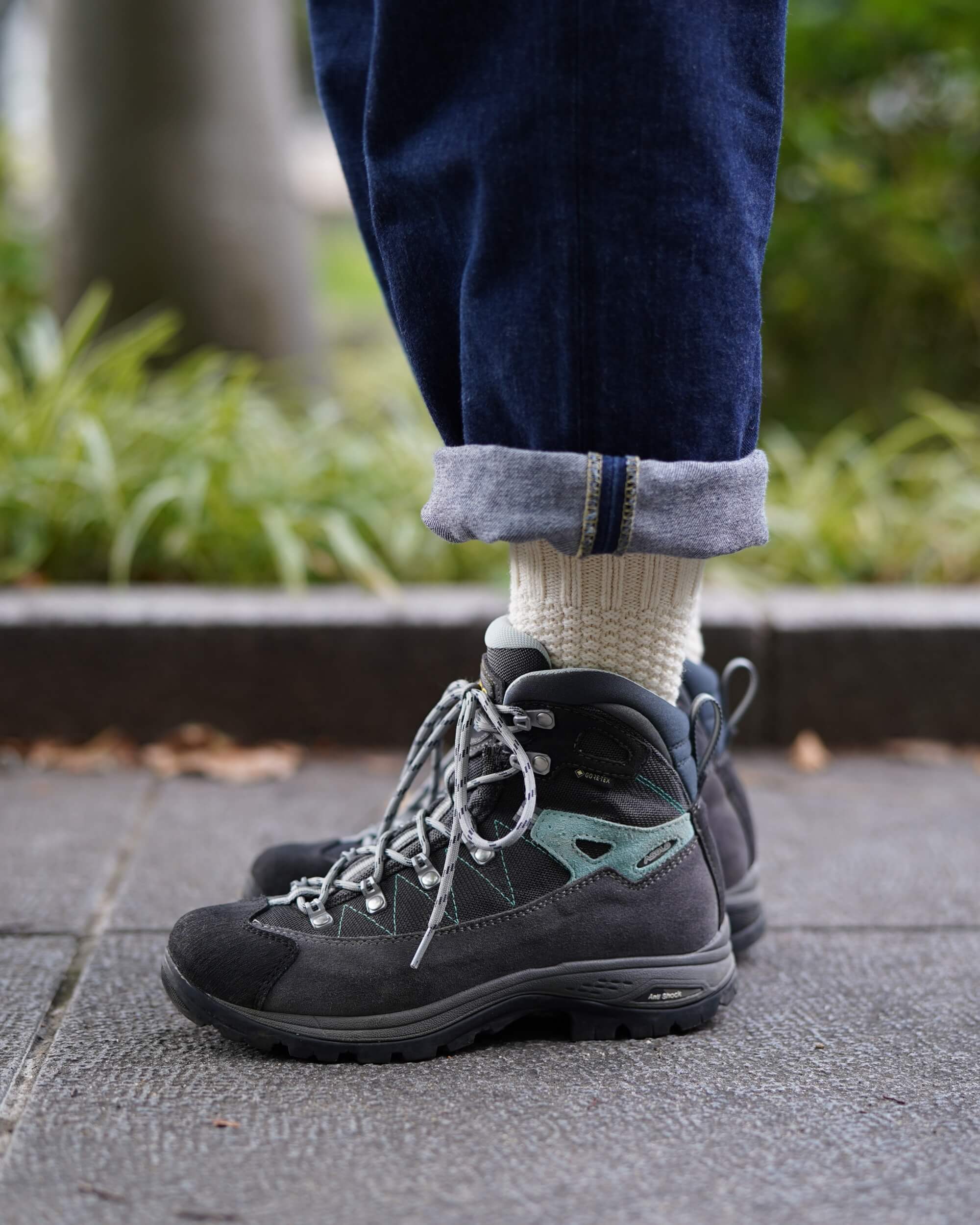 nishiguchi kutsushita : wool cotton boot socks