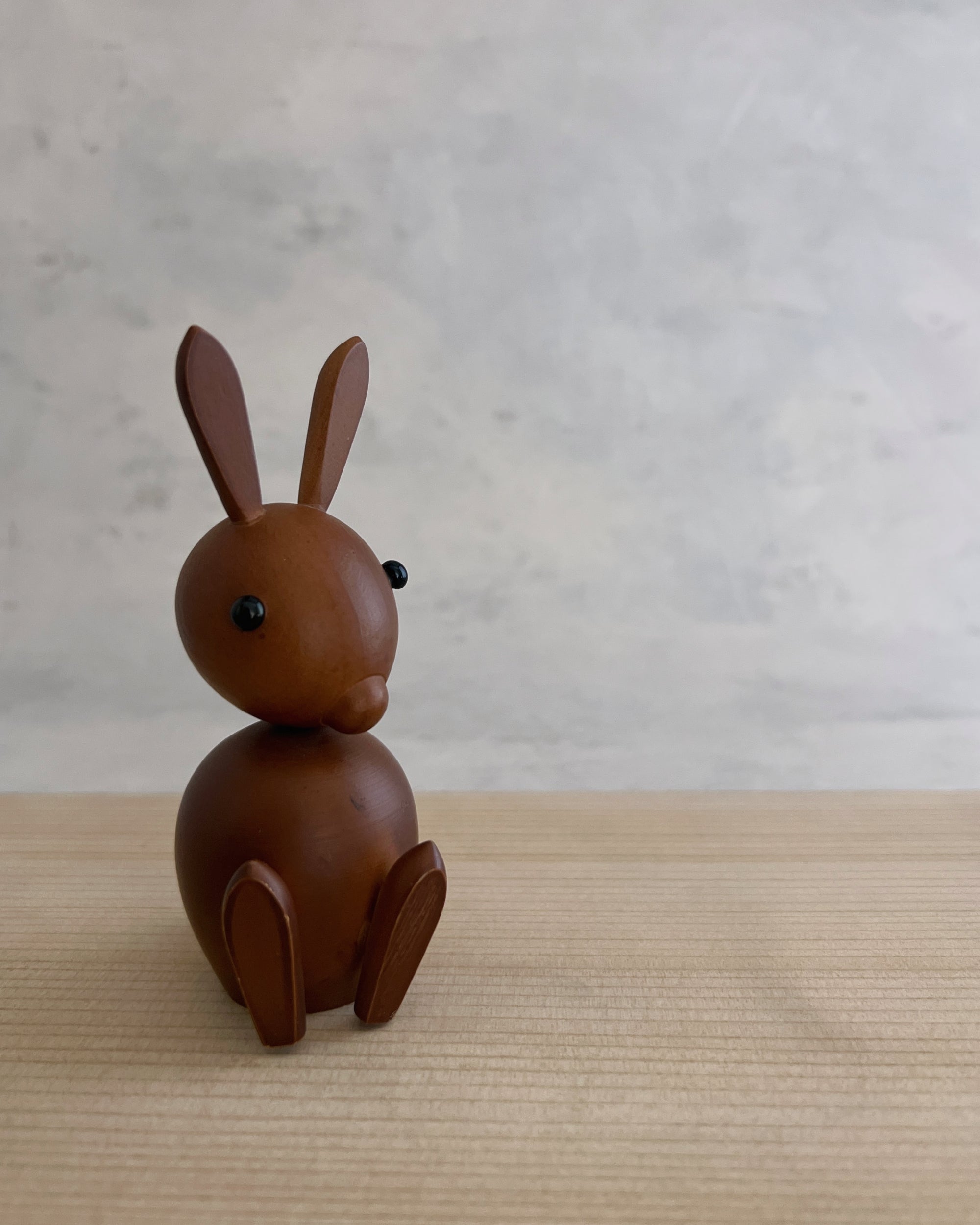 vintage wooden bunny