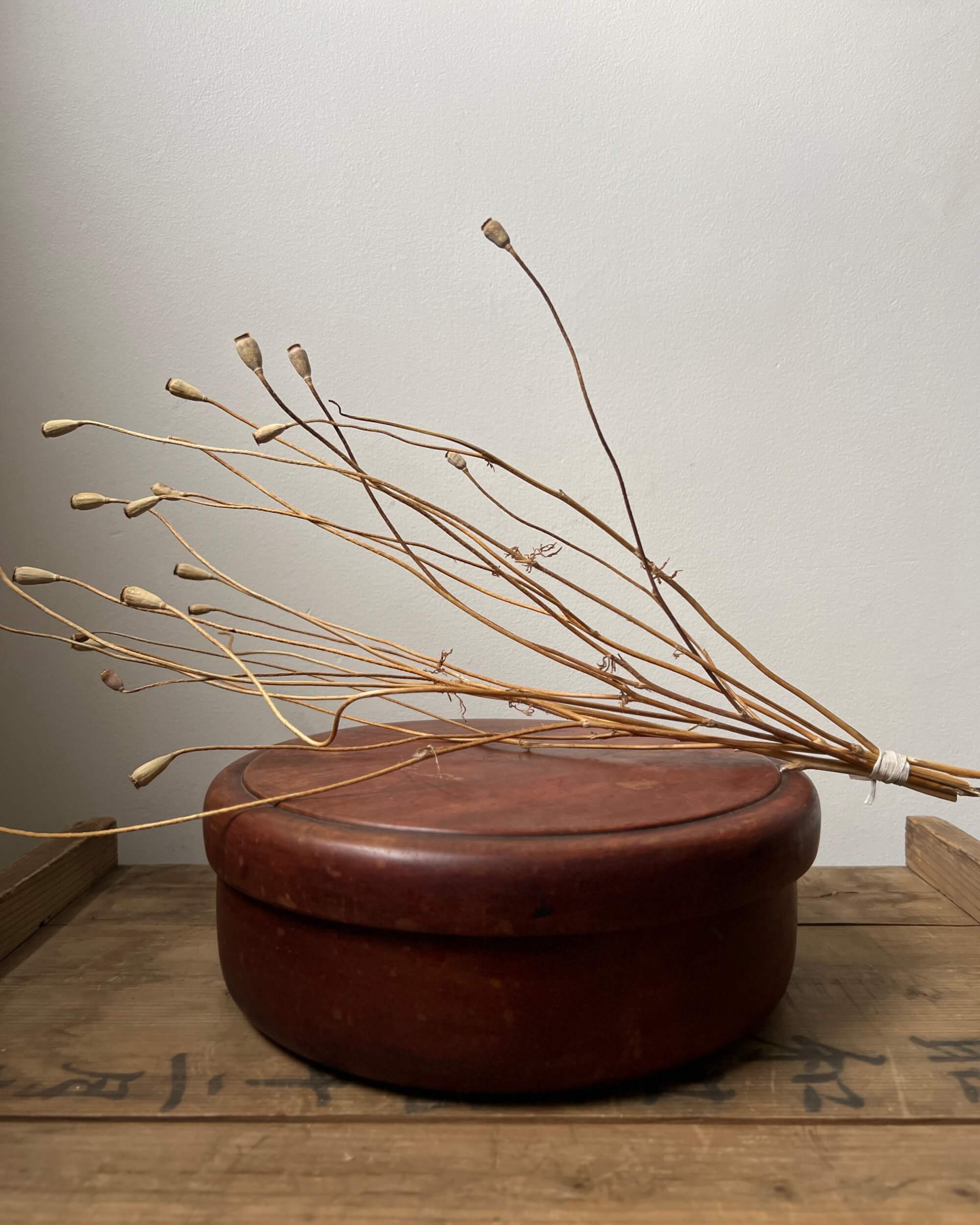 vintage japanese wooden container