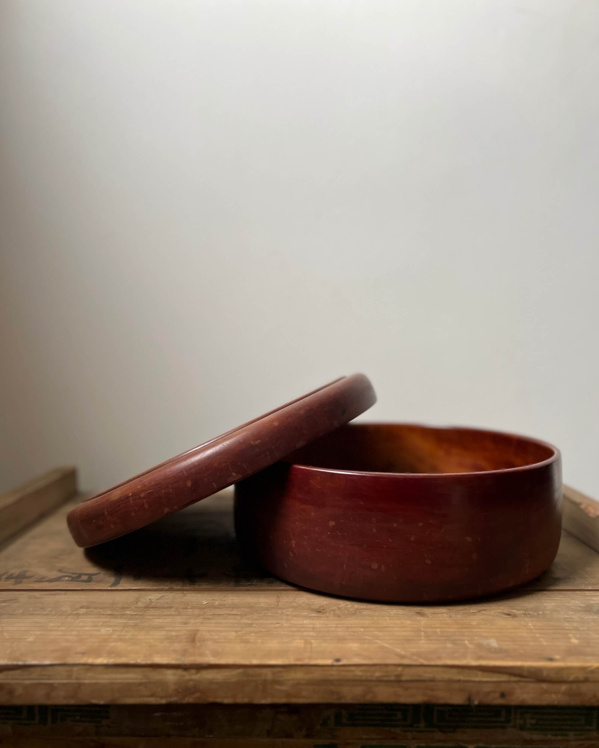 vintage japanese wooden container