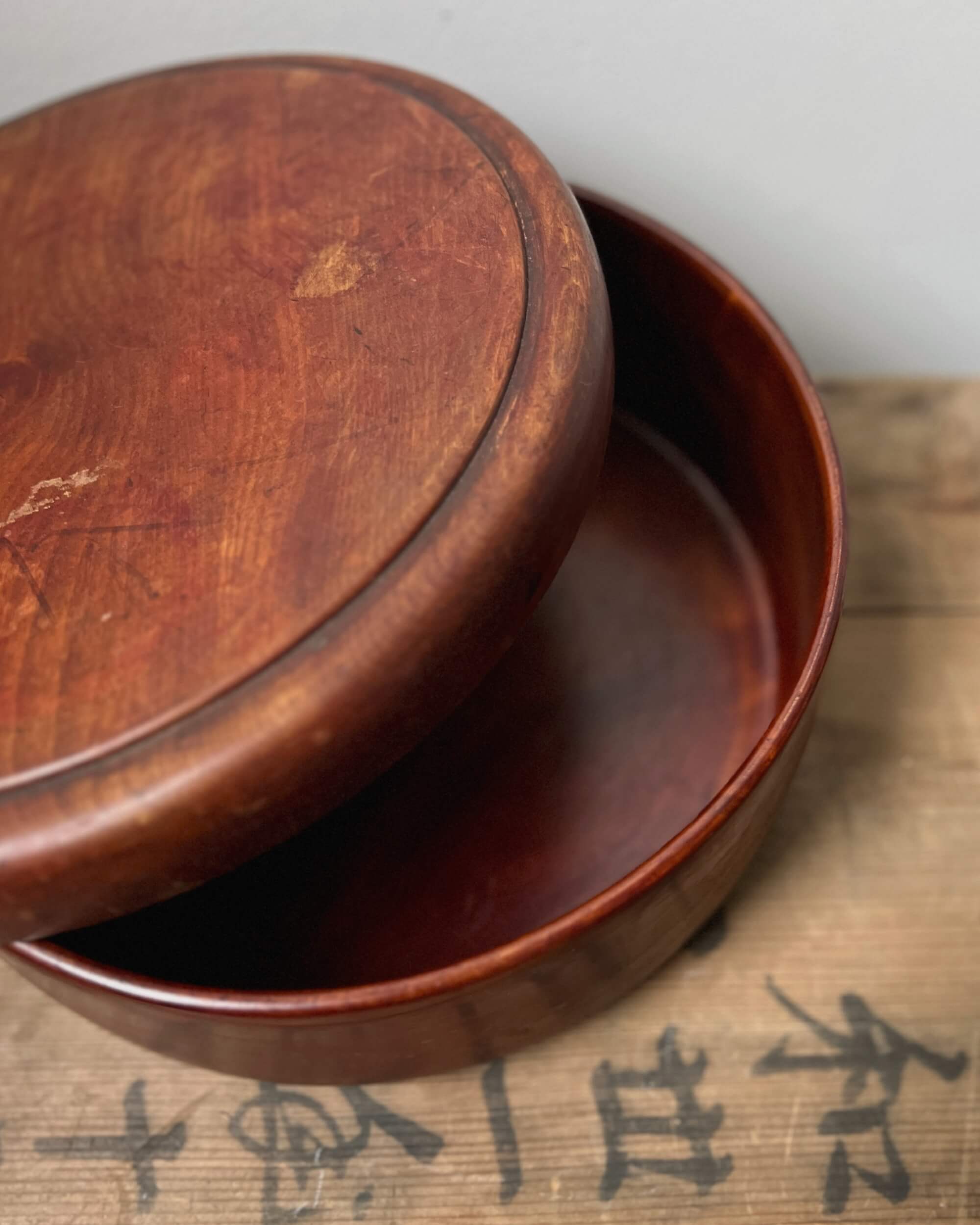 vintage japanese wooden container