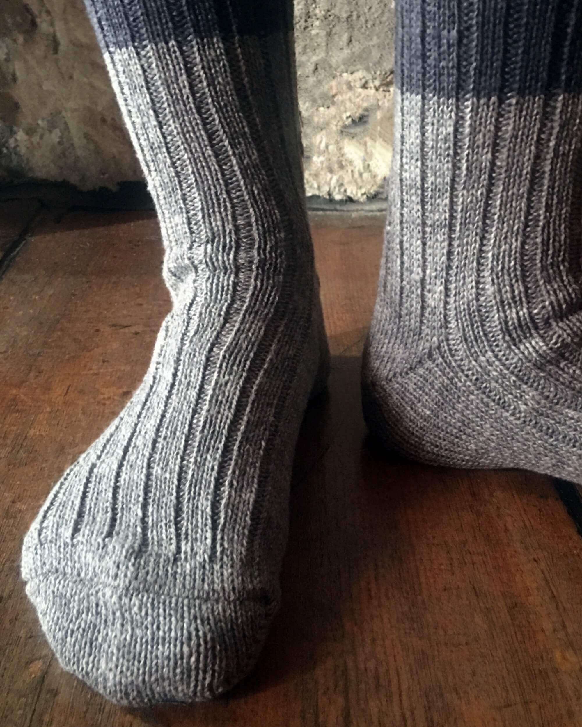 nishiguchi kutsushita : boston wool cotton slab socks