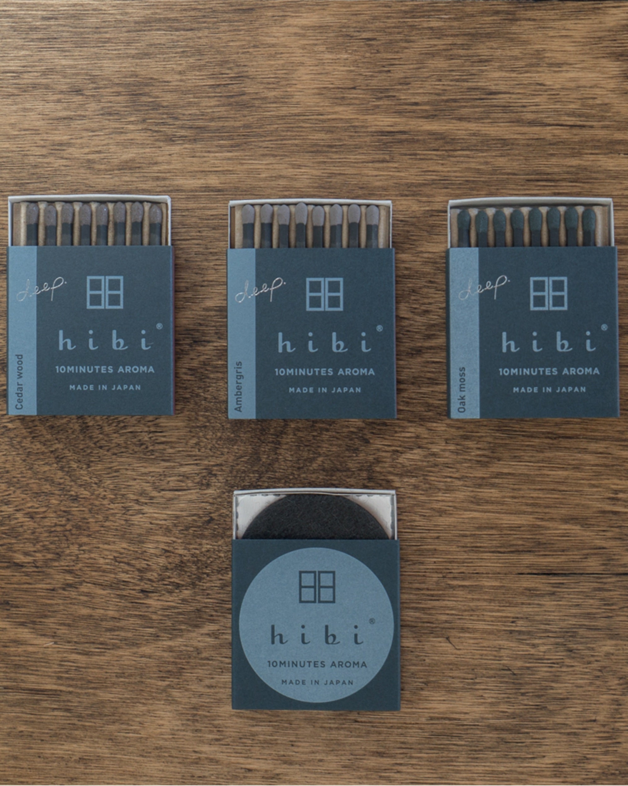 hibi 10 minute incense small <em>deep</em> scents : ambergris
