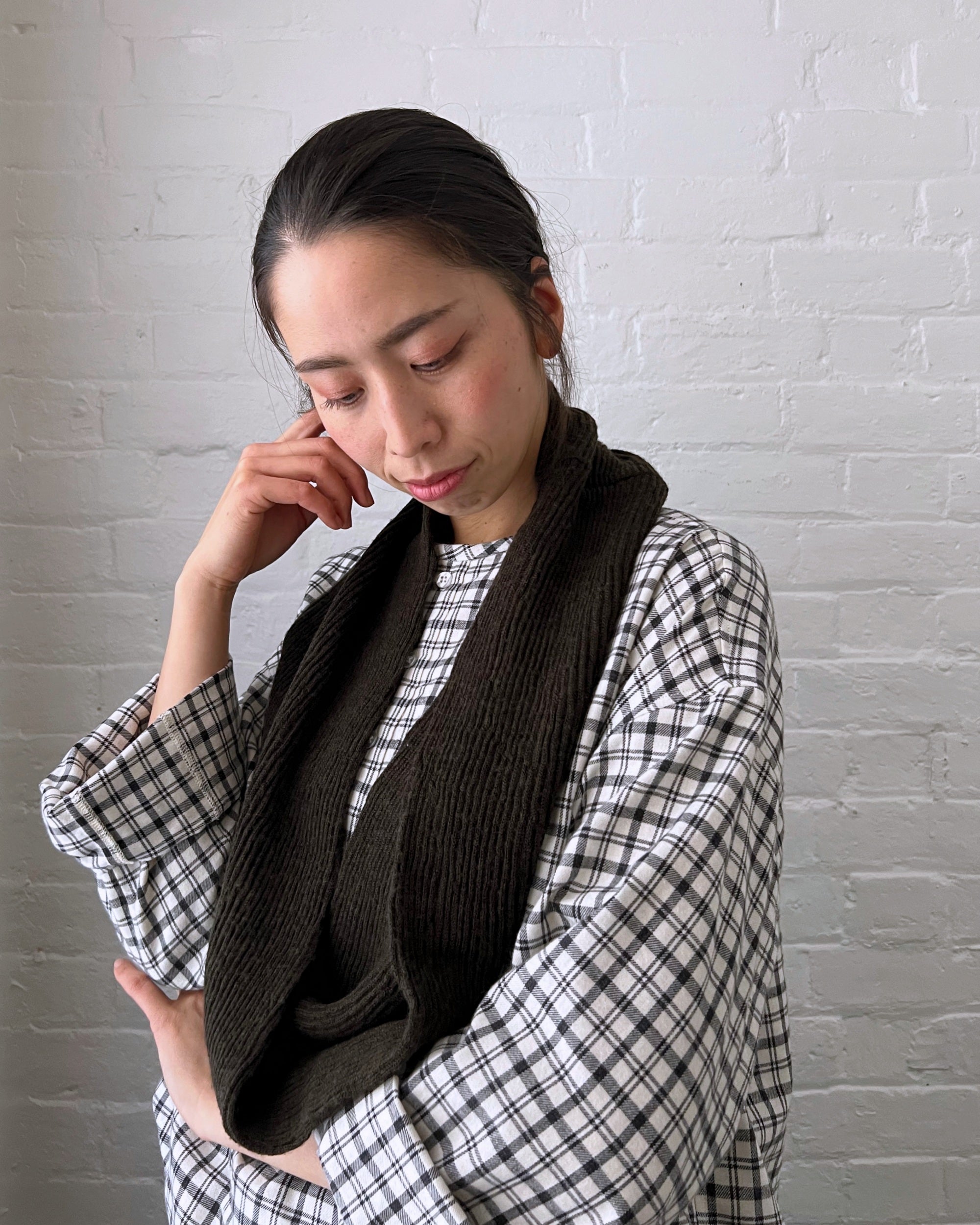 merino wool scarf made in japan