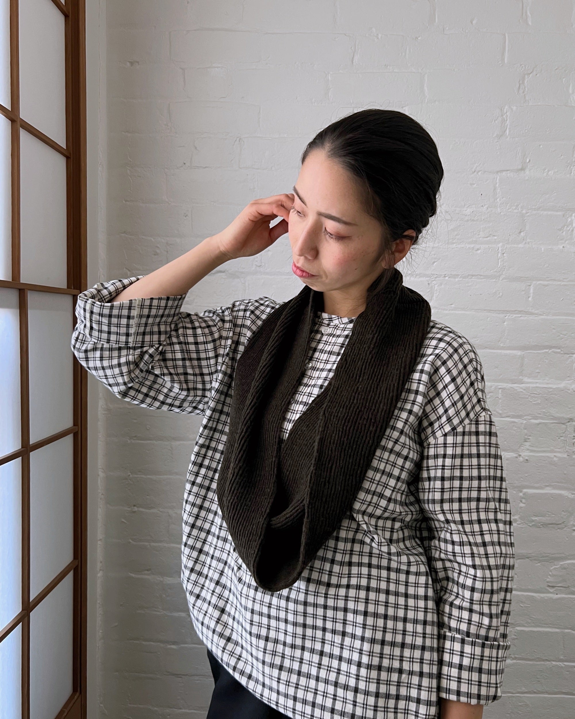 merino wool loop scarf at the maker hobart