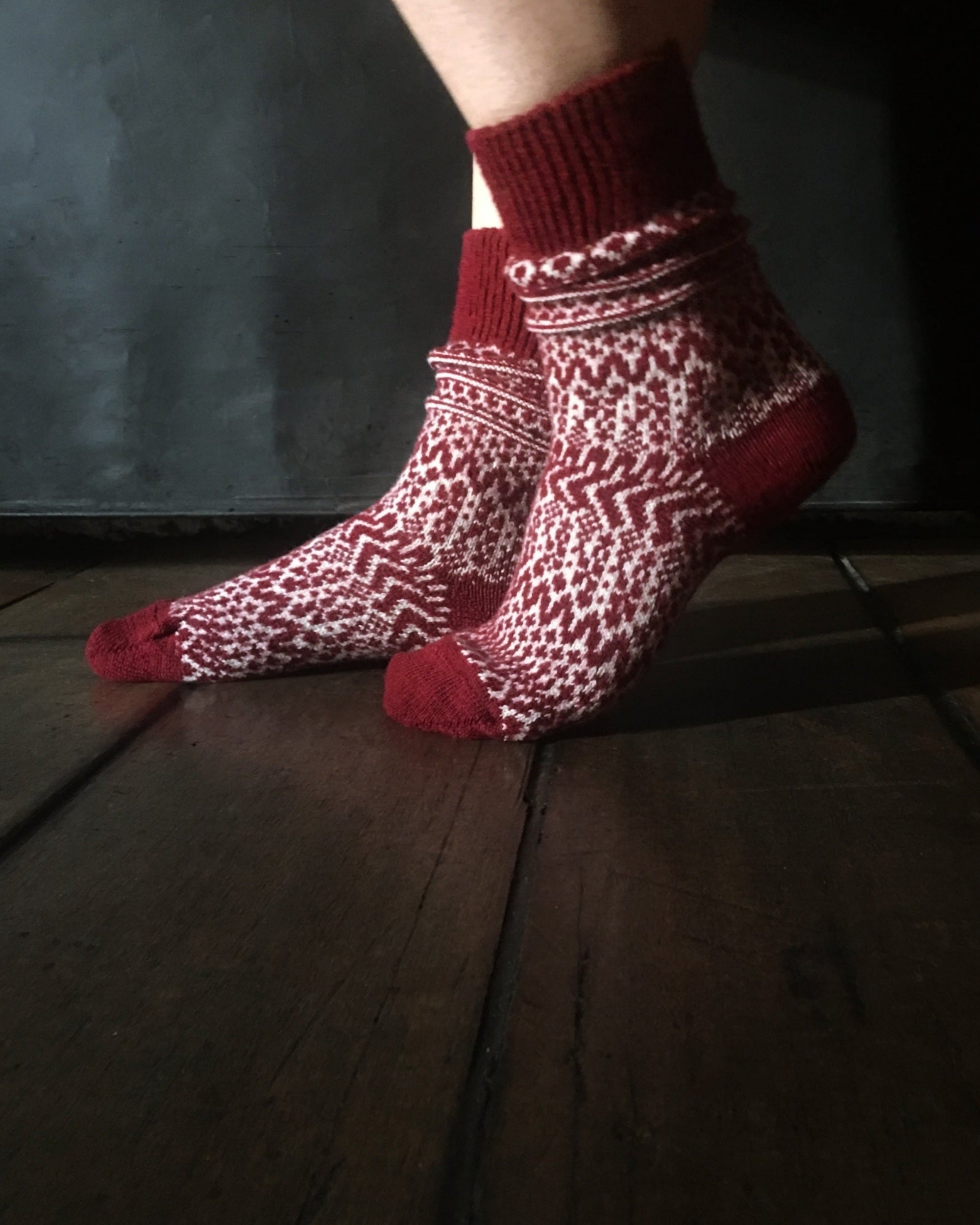 nishiguchi kutsushita : oslo wool jacquard socks