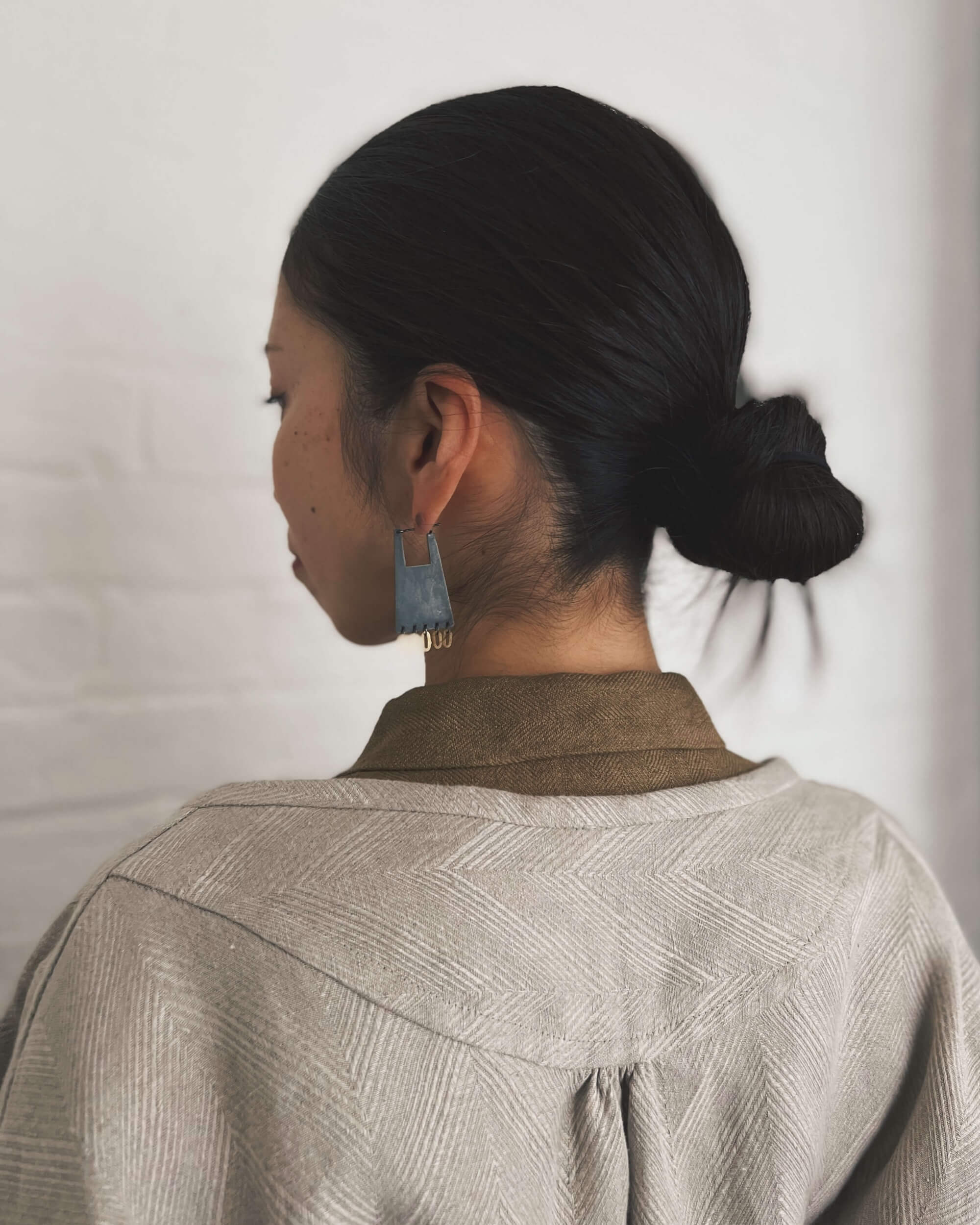 kaoru rogers : shikaku pyramid earrings
