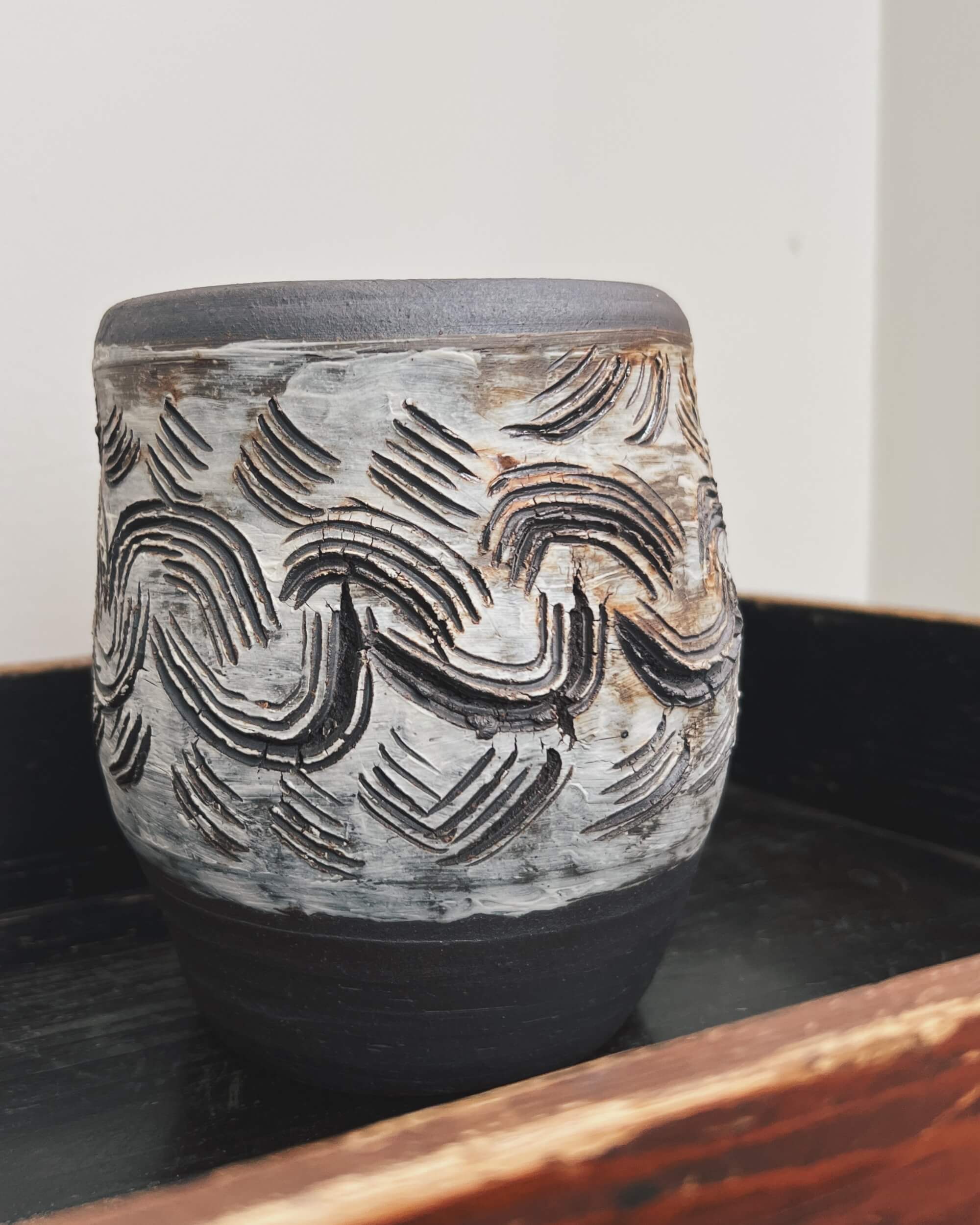 vintage japanese ceramic vase