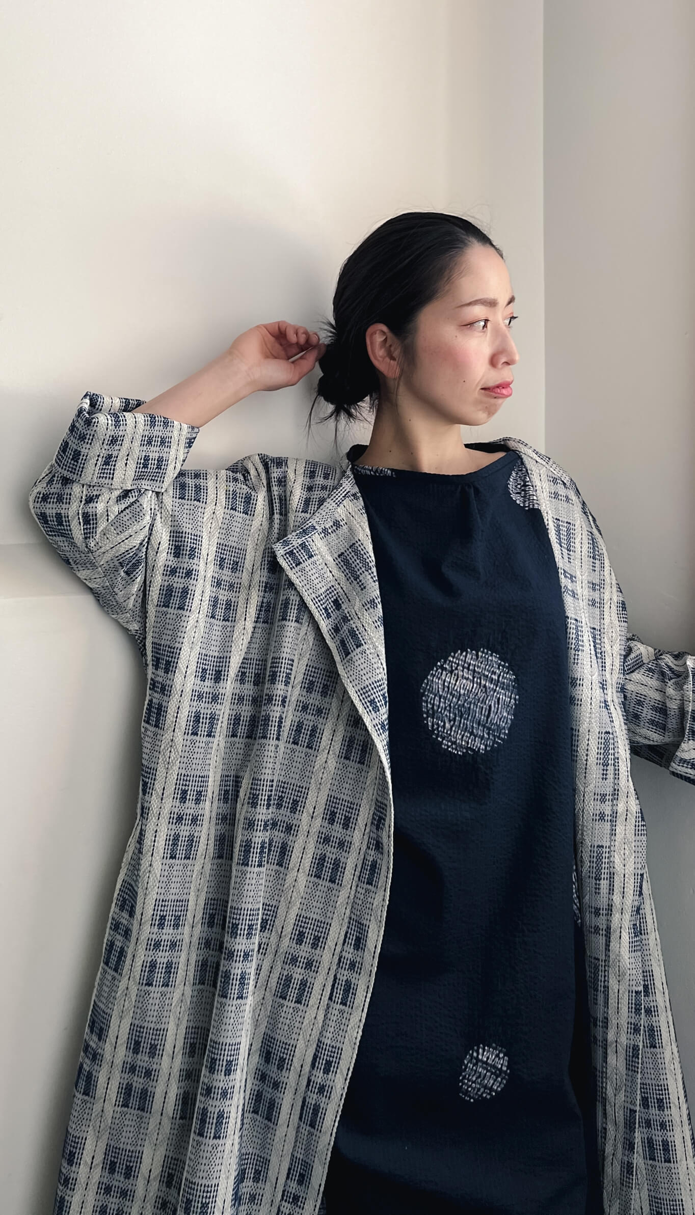 LJ struthers indigo dyed clothing