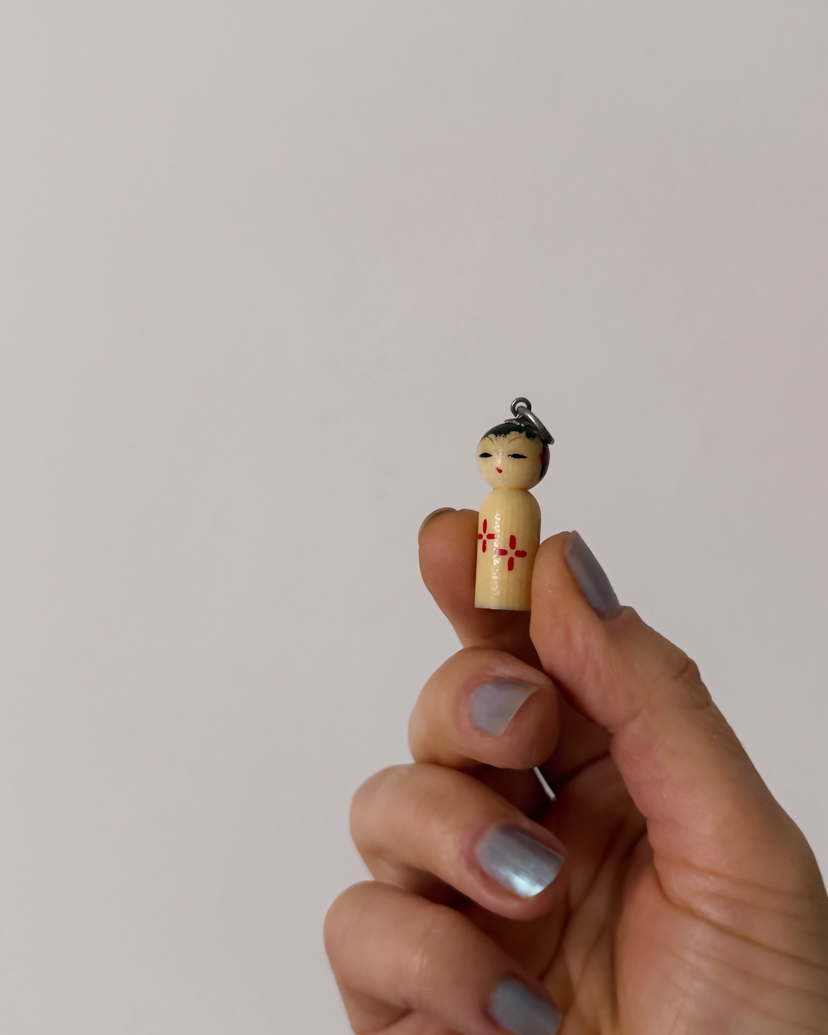 vintage kokeshi hanko charms