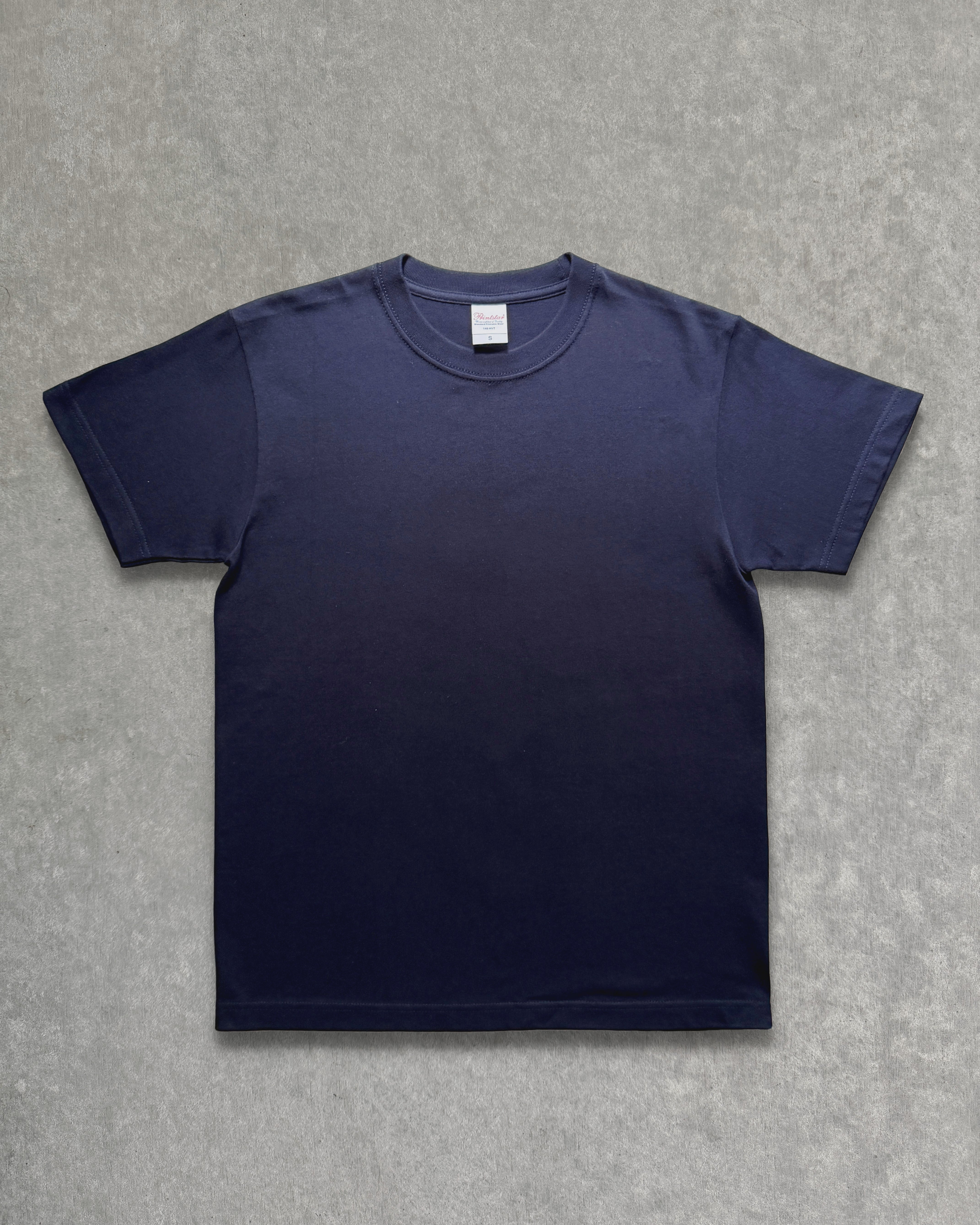 PRINTSTAR : navy tee shirt 190gsm