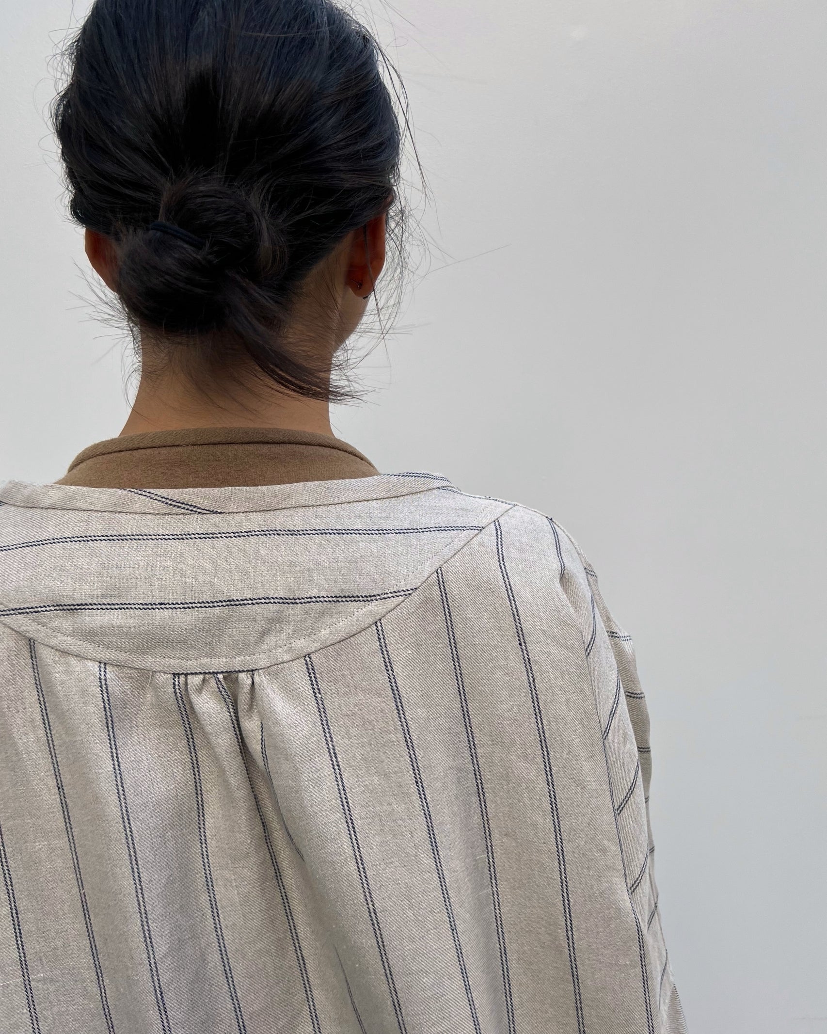 LJ struthers: linen stripe ballad coat