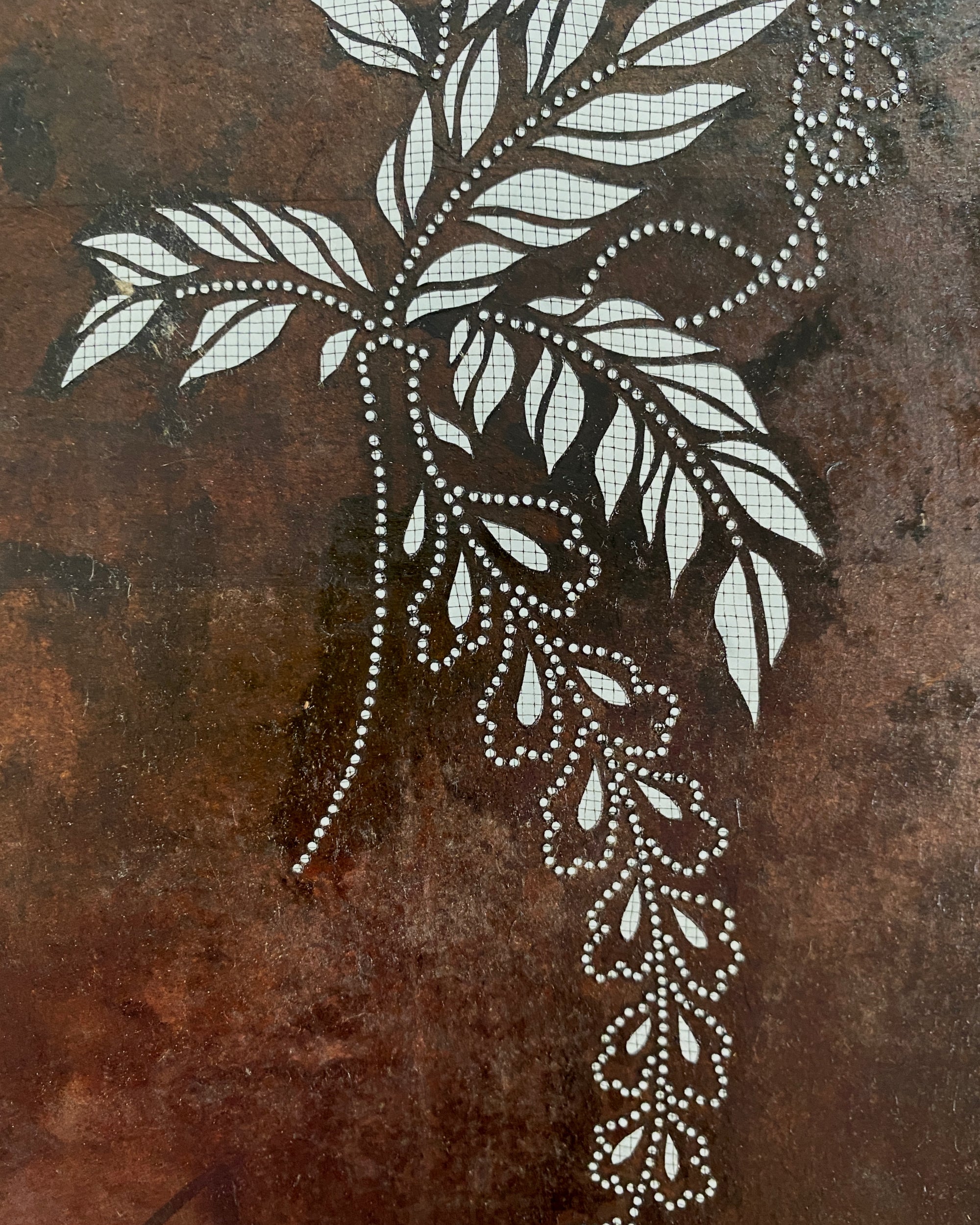vintage japanese katagami stencil