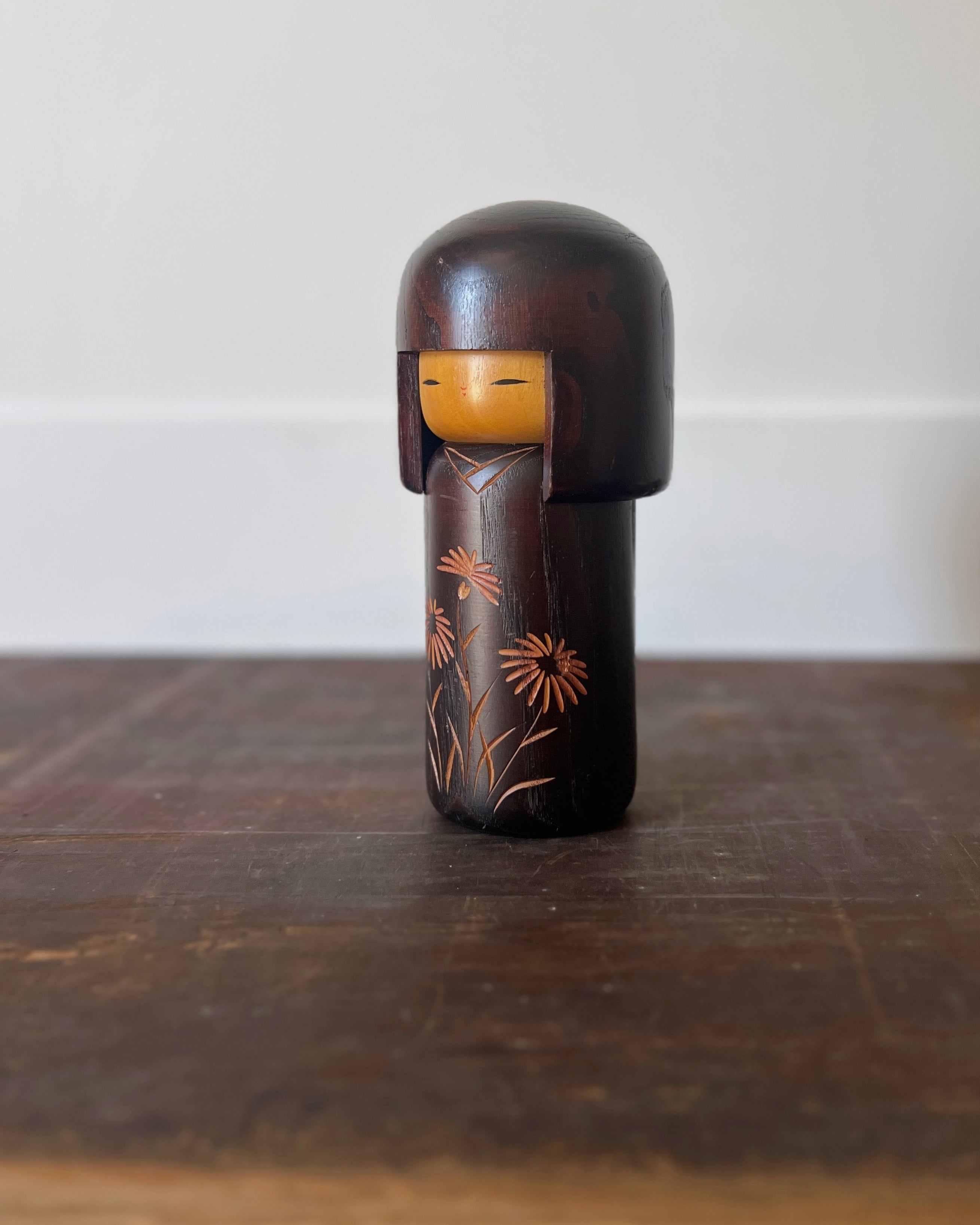 vintage kokeshi container