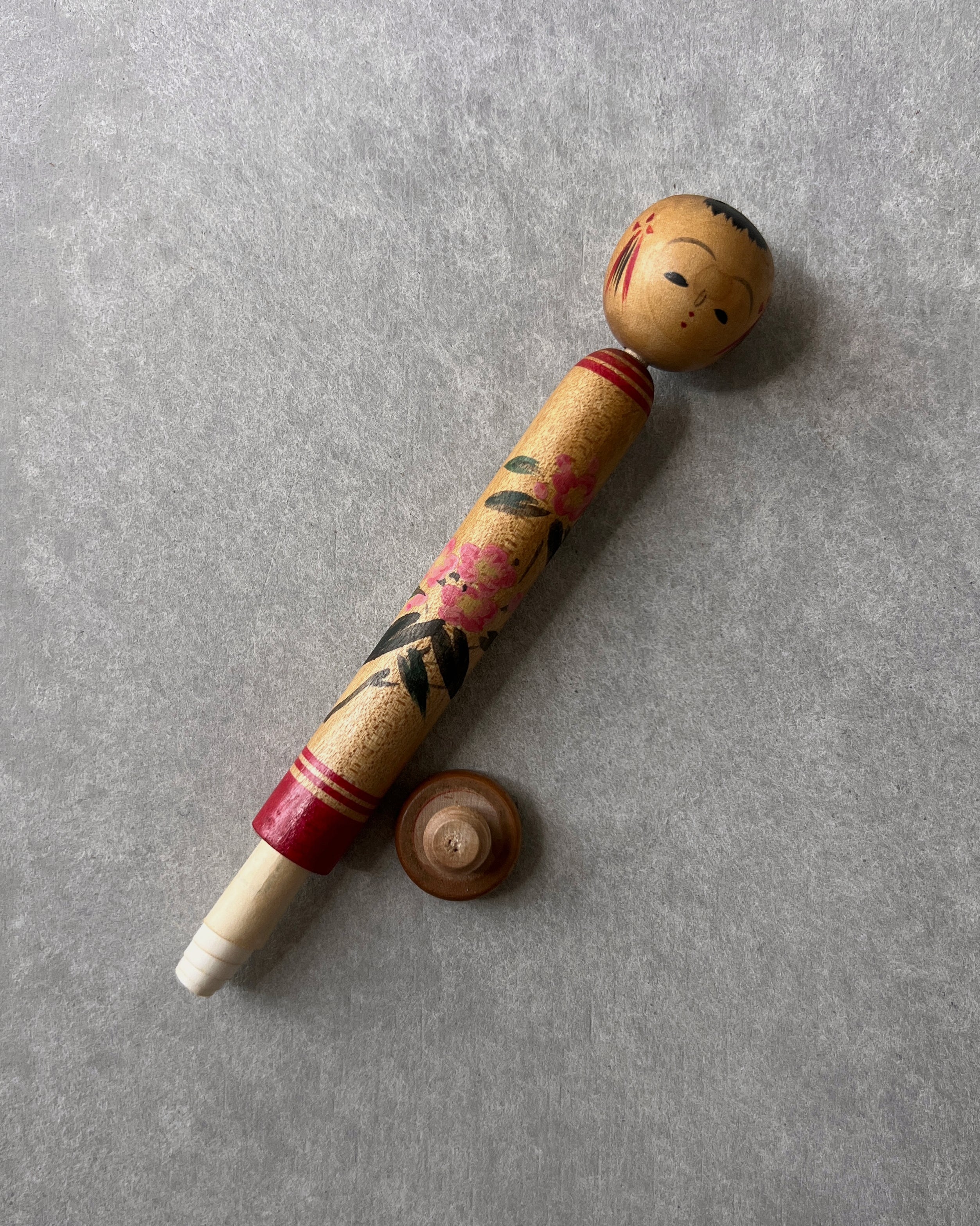 vintage letter kokeshi