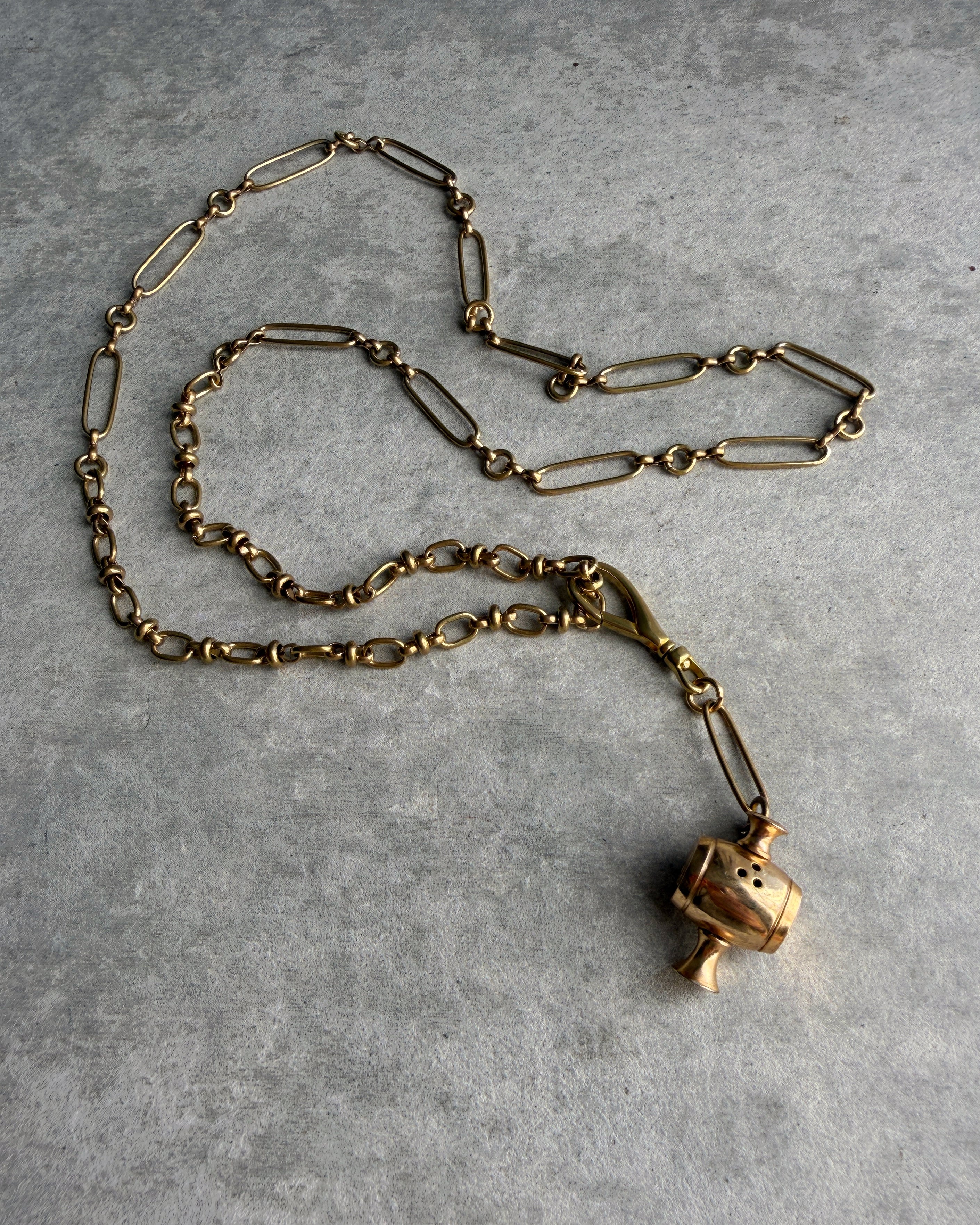 modern marcel : vintage netsuke hammer pendant necklace