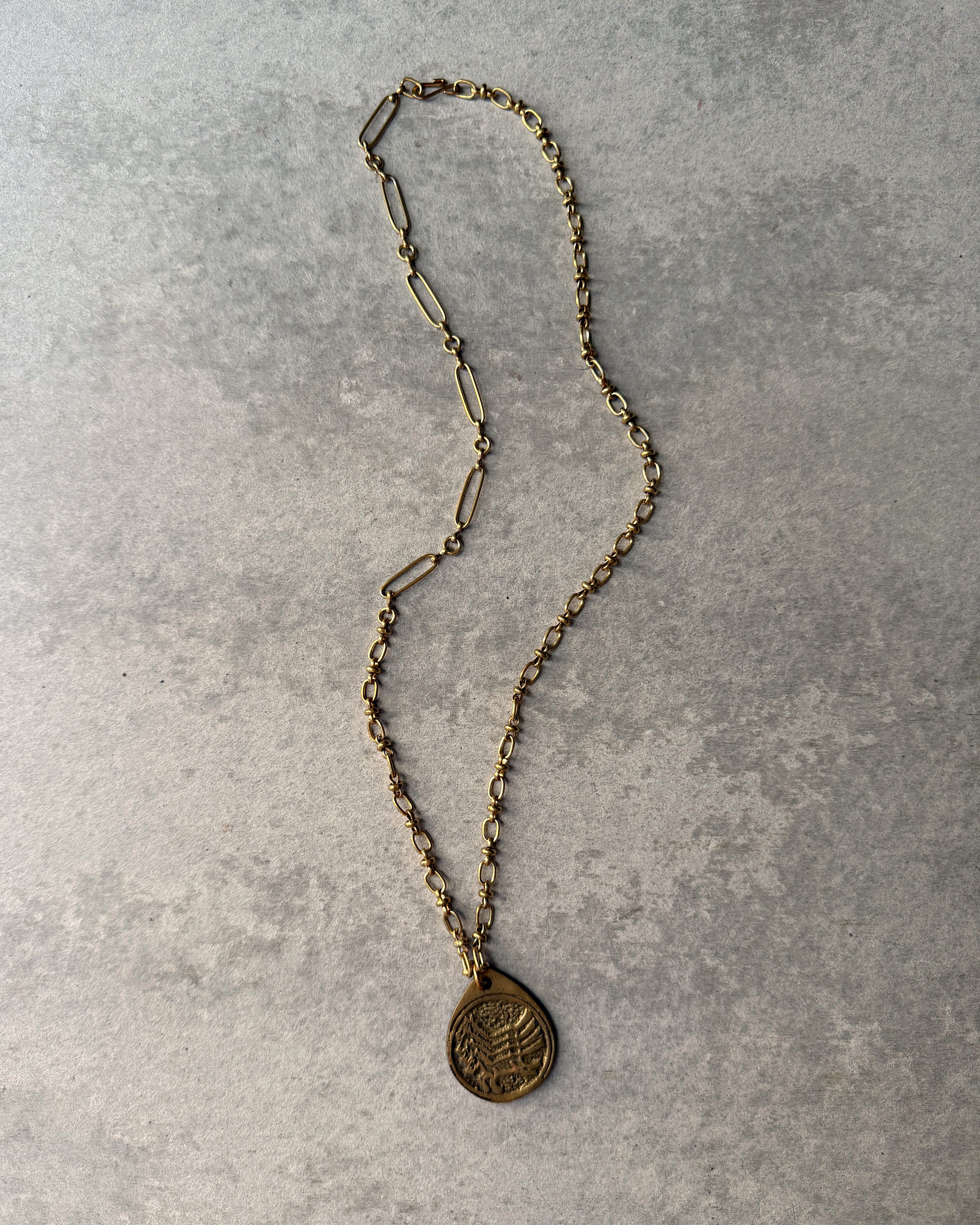 modern marcel : vintage korean horse pendant necklace