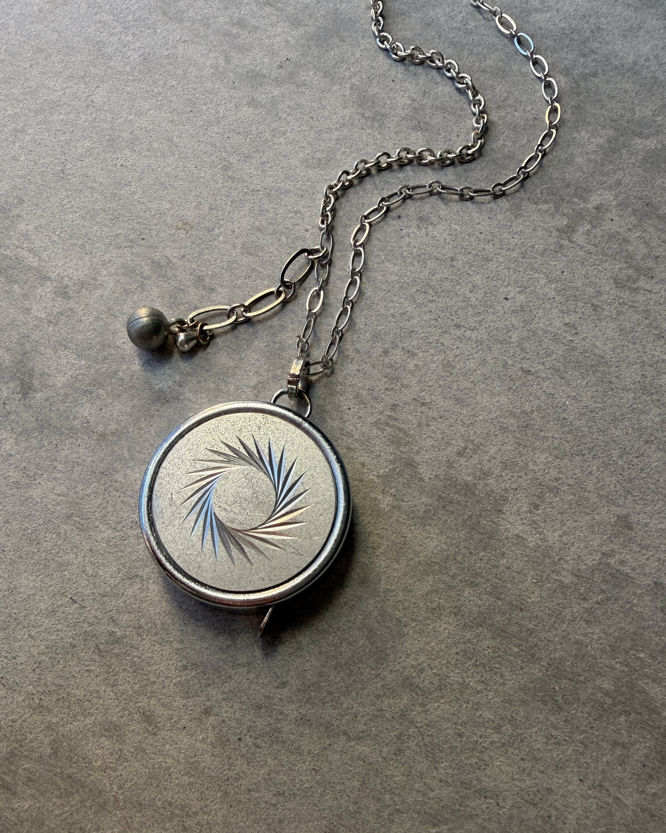 modern marcel : vintage Japanese measuring tape pendant necklace