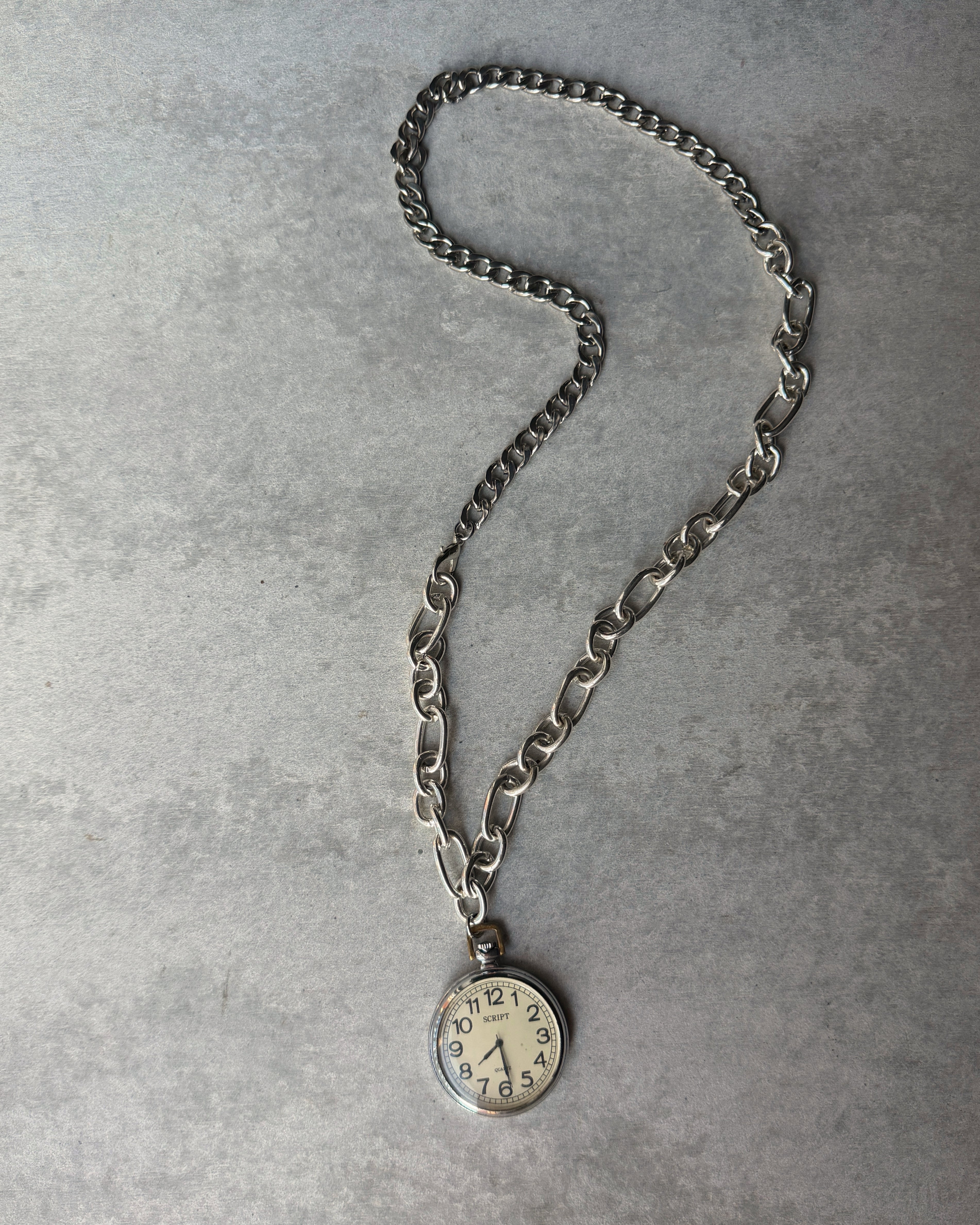 modern marcel : vintage watch pendant necklace