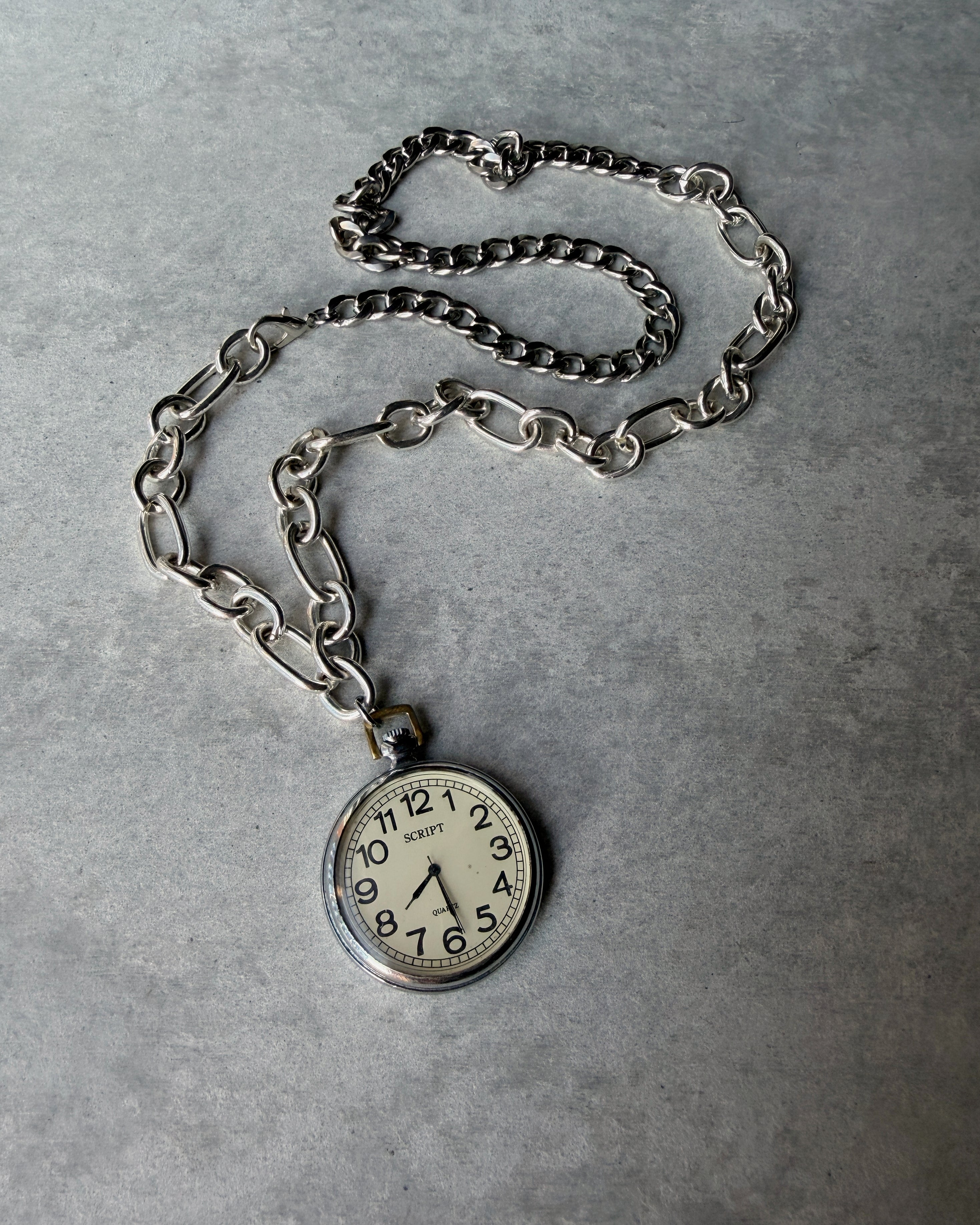 modern marcel : vintage watch pendant necklace