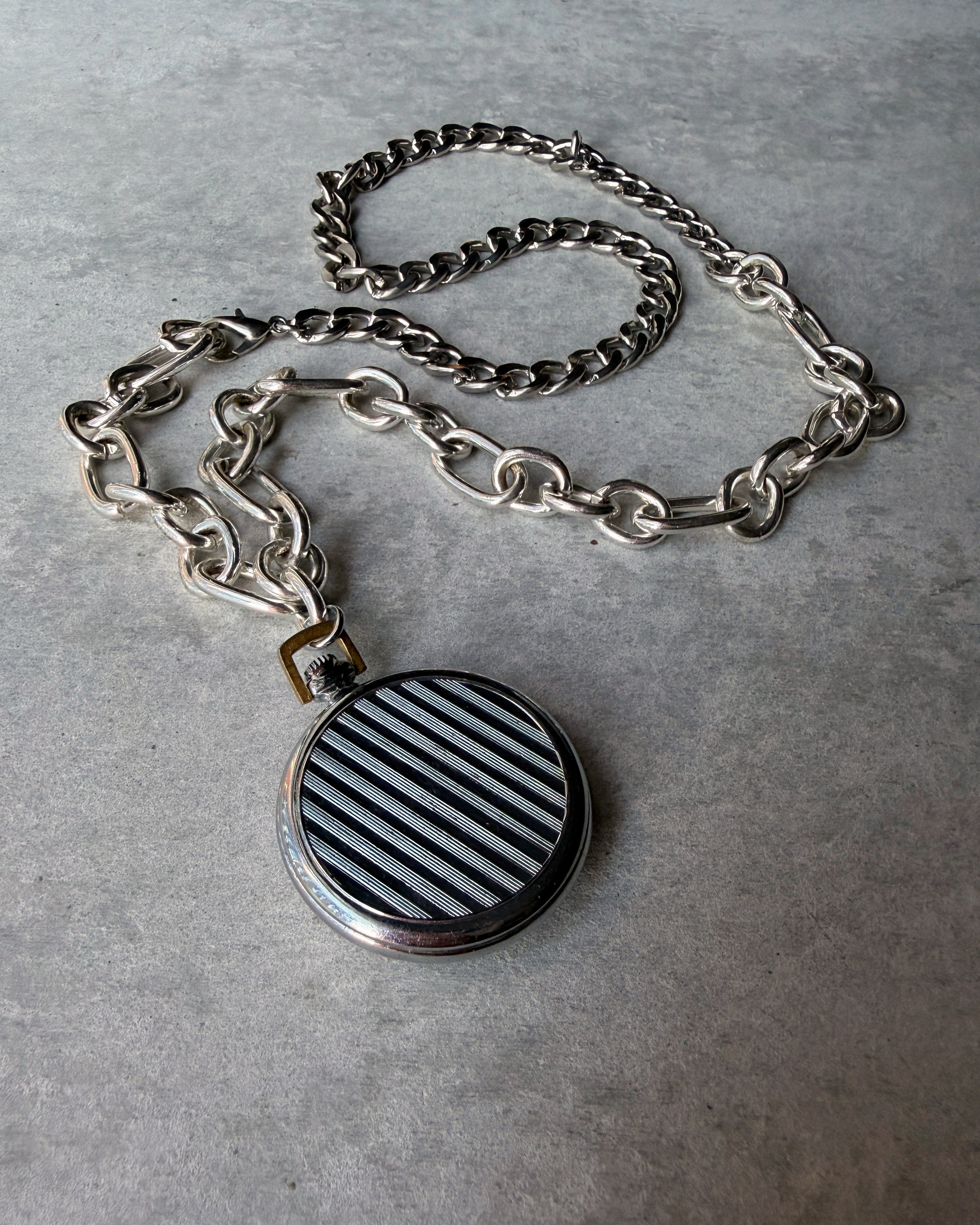 modern marcel : vintage watch pendant necklace