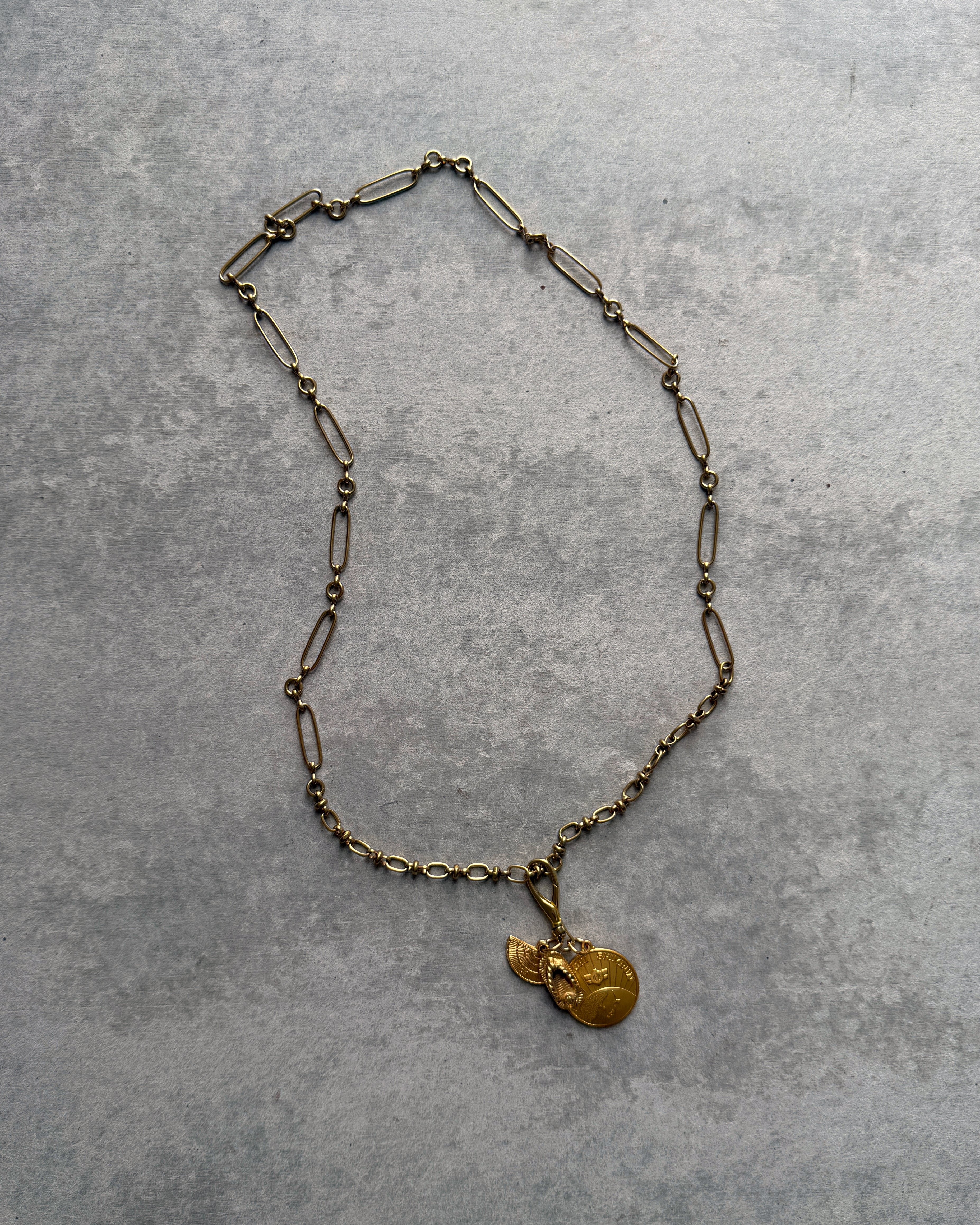 modern marcel : vintage Japanese charm pendant necklace