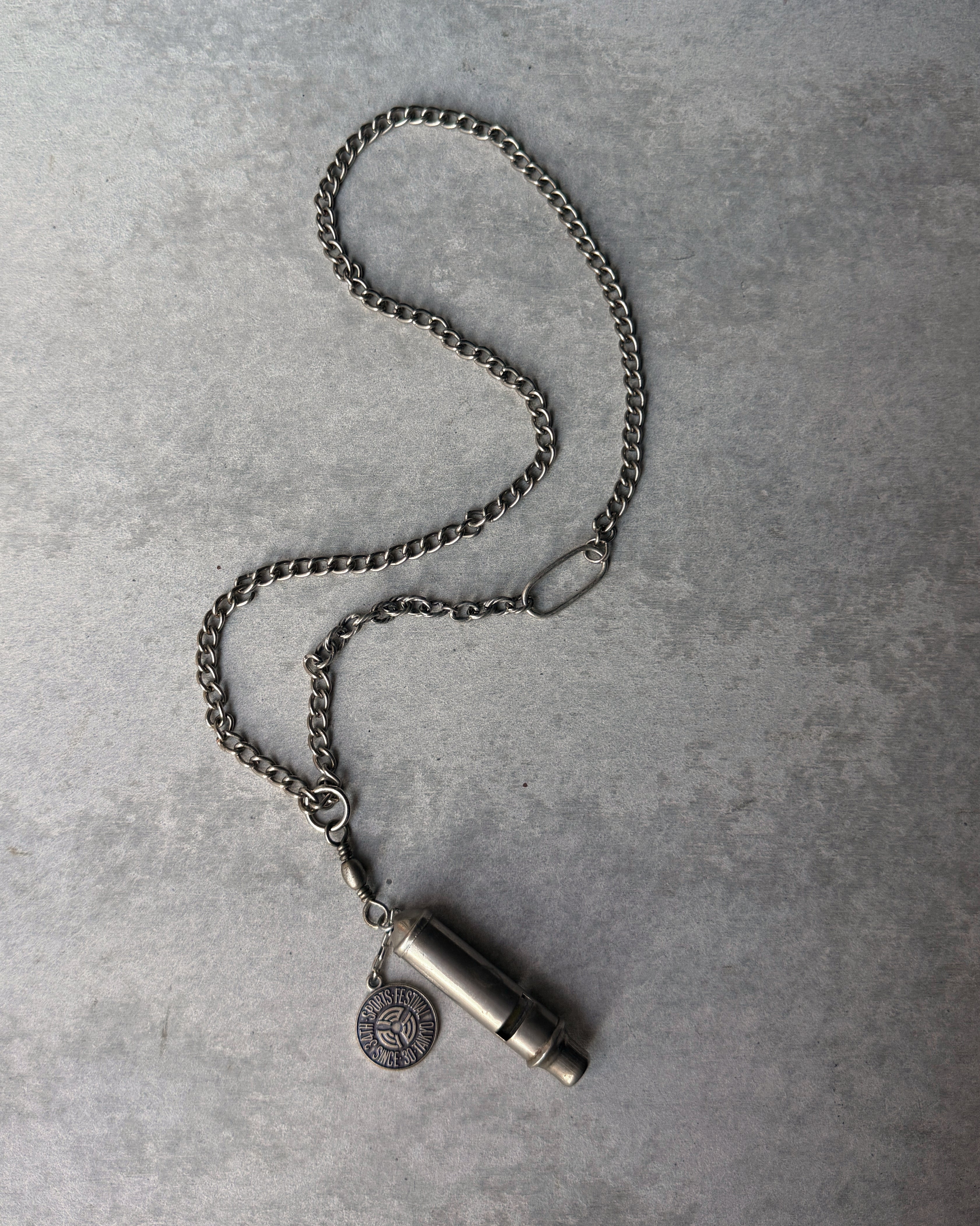 modern marcel : vintage whistle pendant necklace