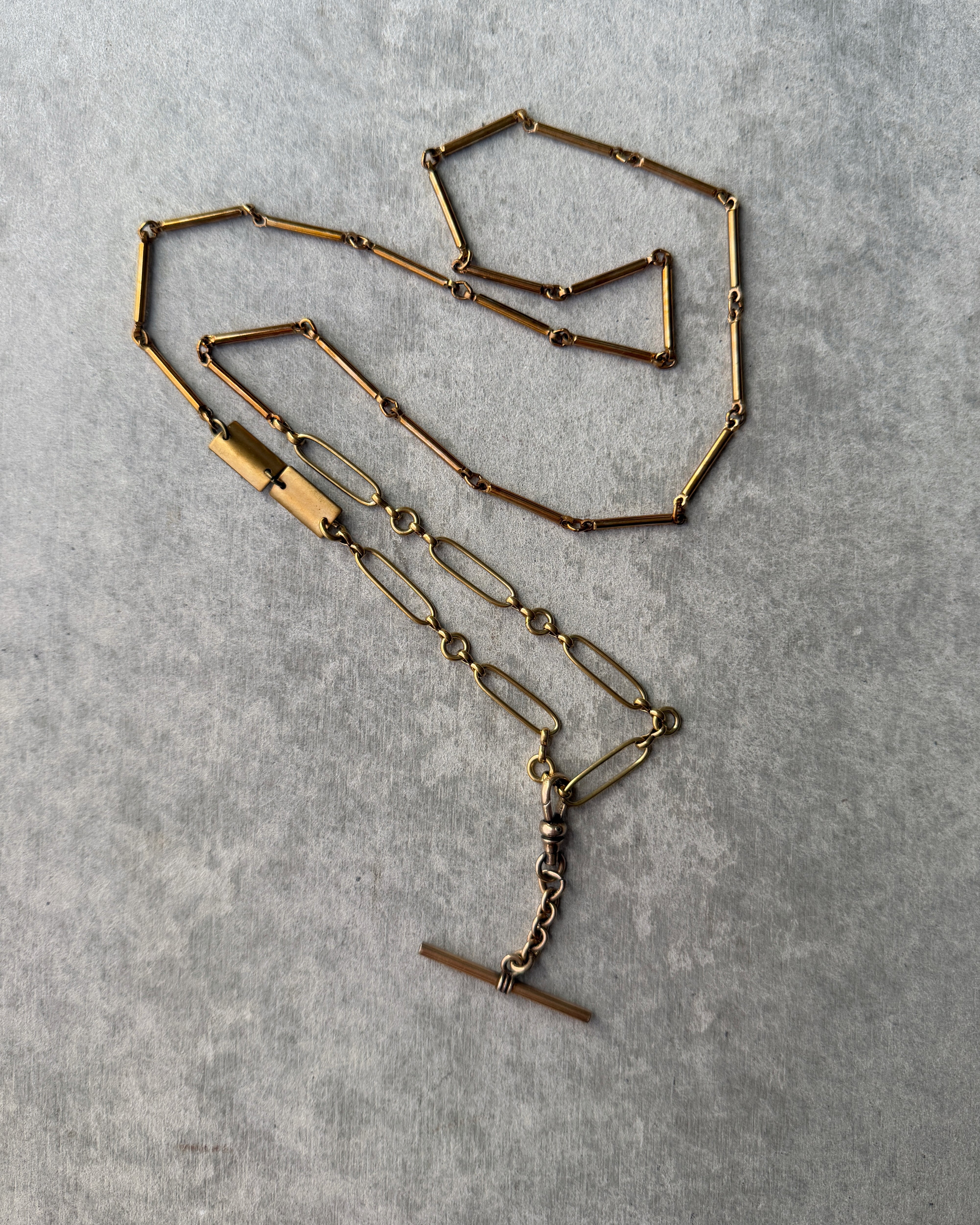 modern marcel : t-bar pendant necklace