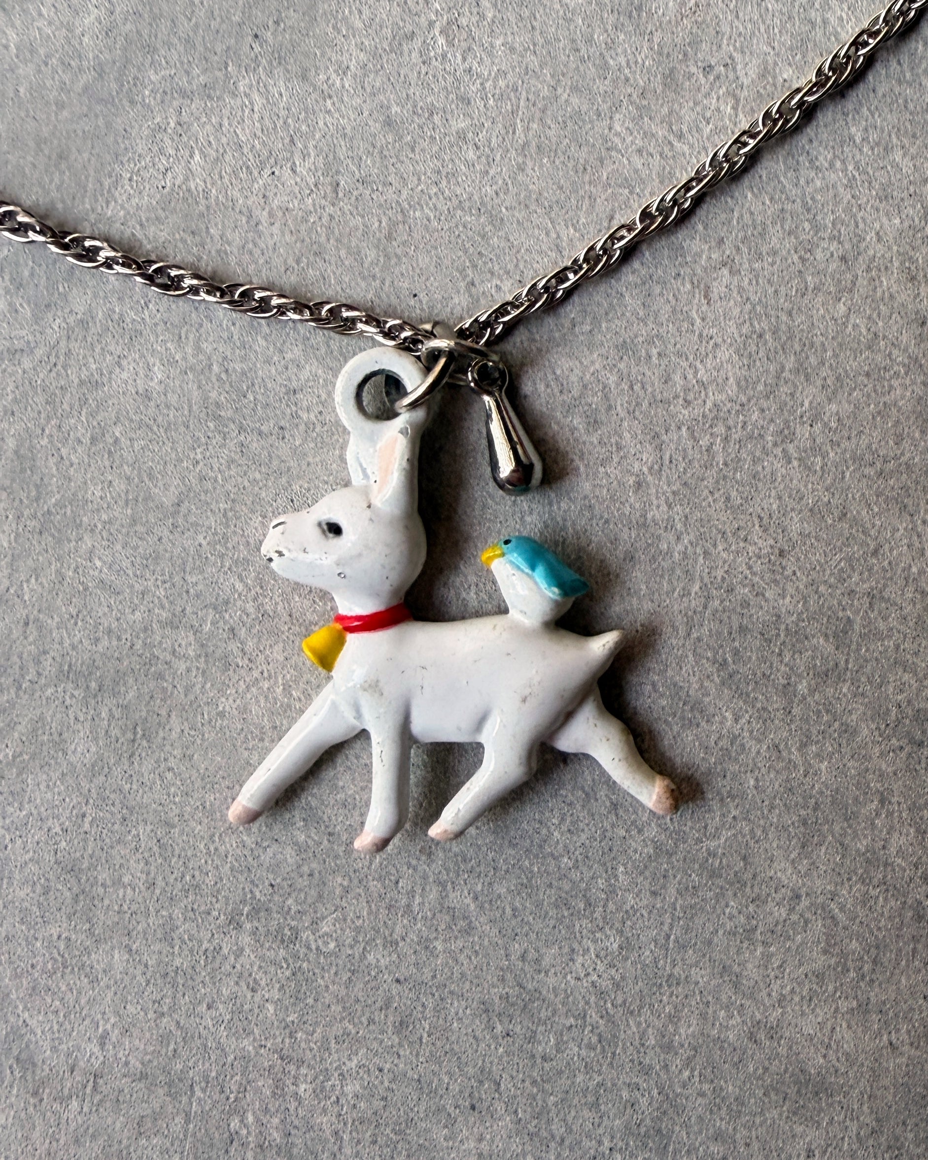 modern marcel : vintage Japanese retro charm necklace
